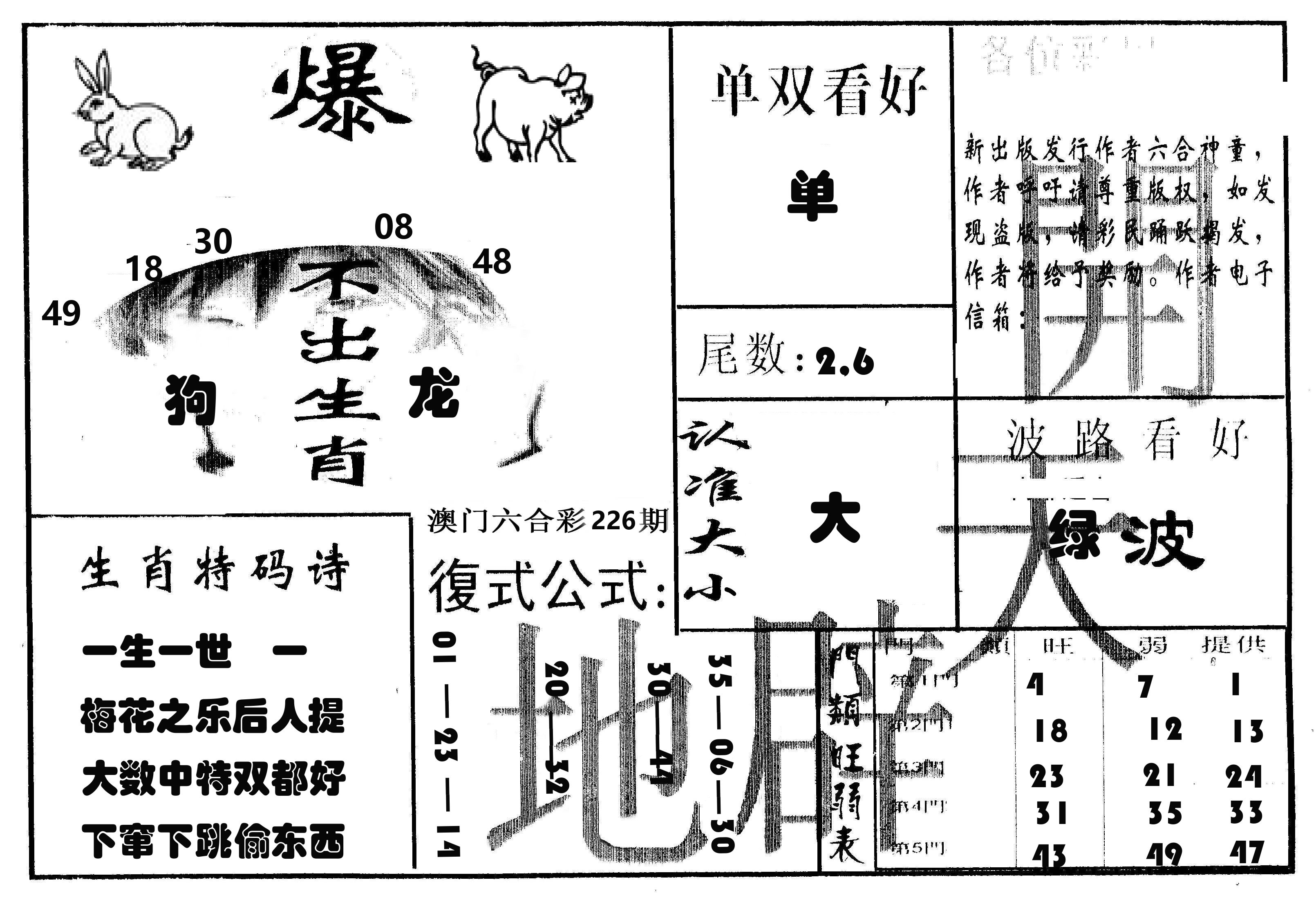开天辟地 第226期