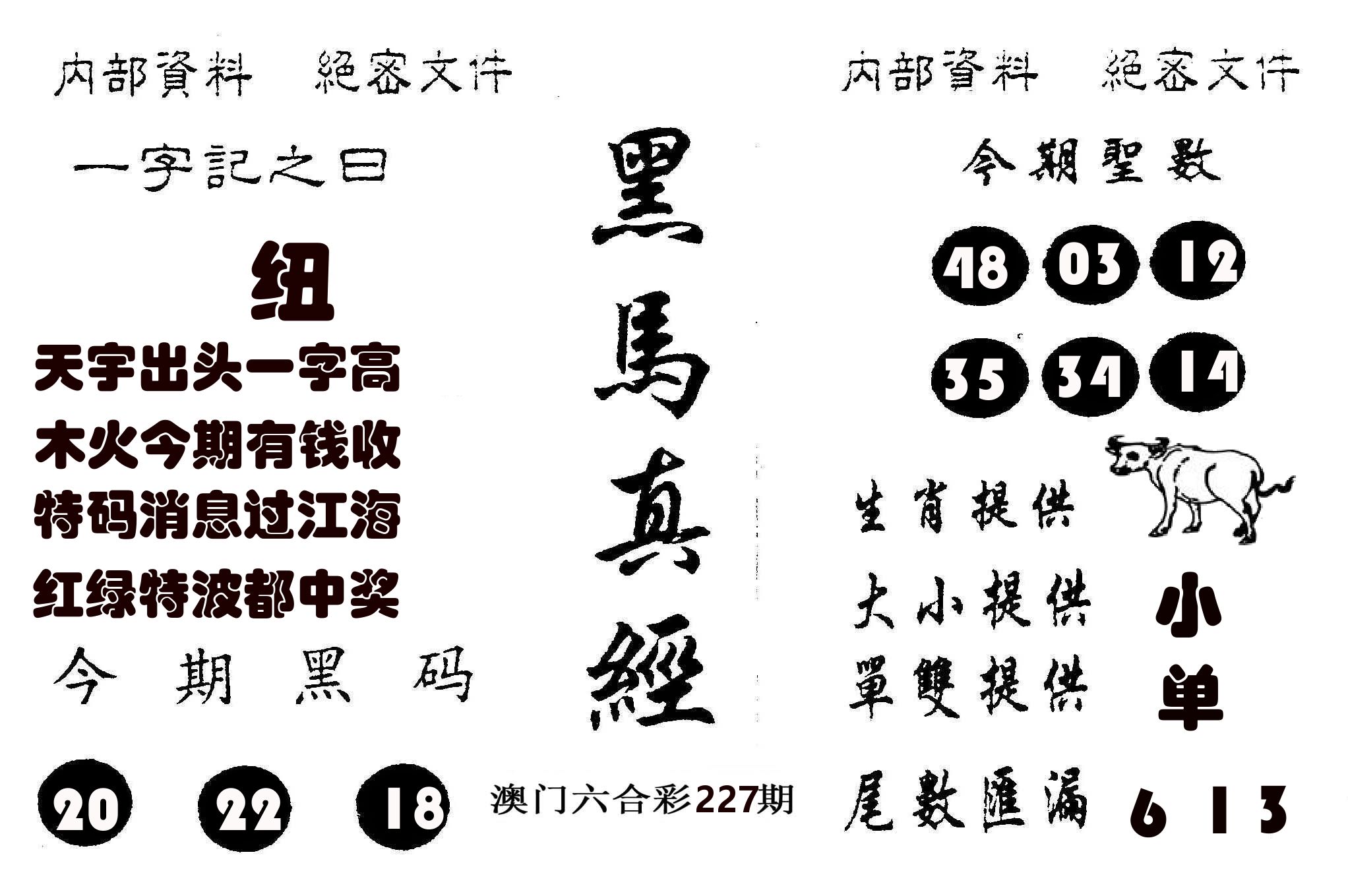 黑马真经 第227期