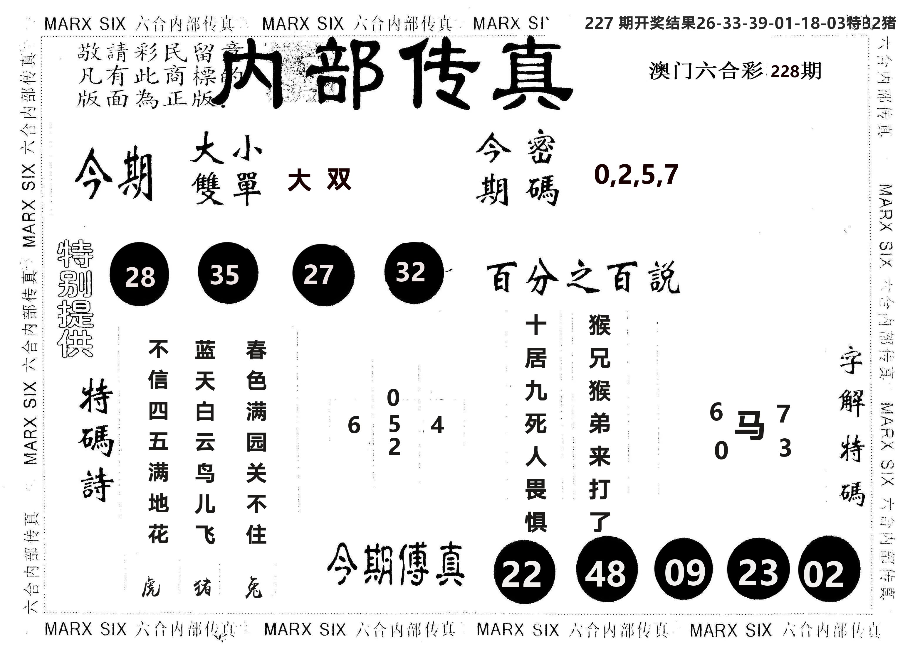 另版内部传真 第228期