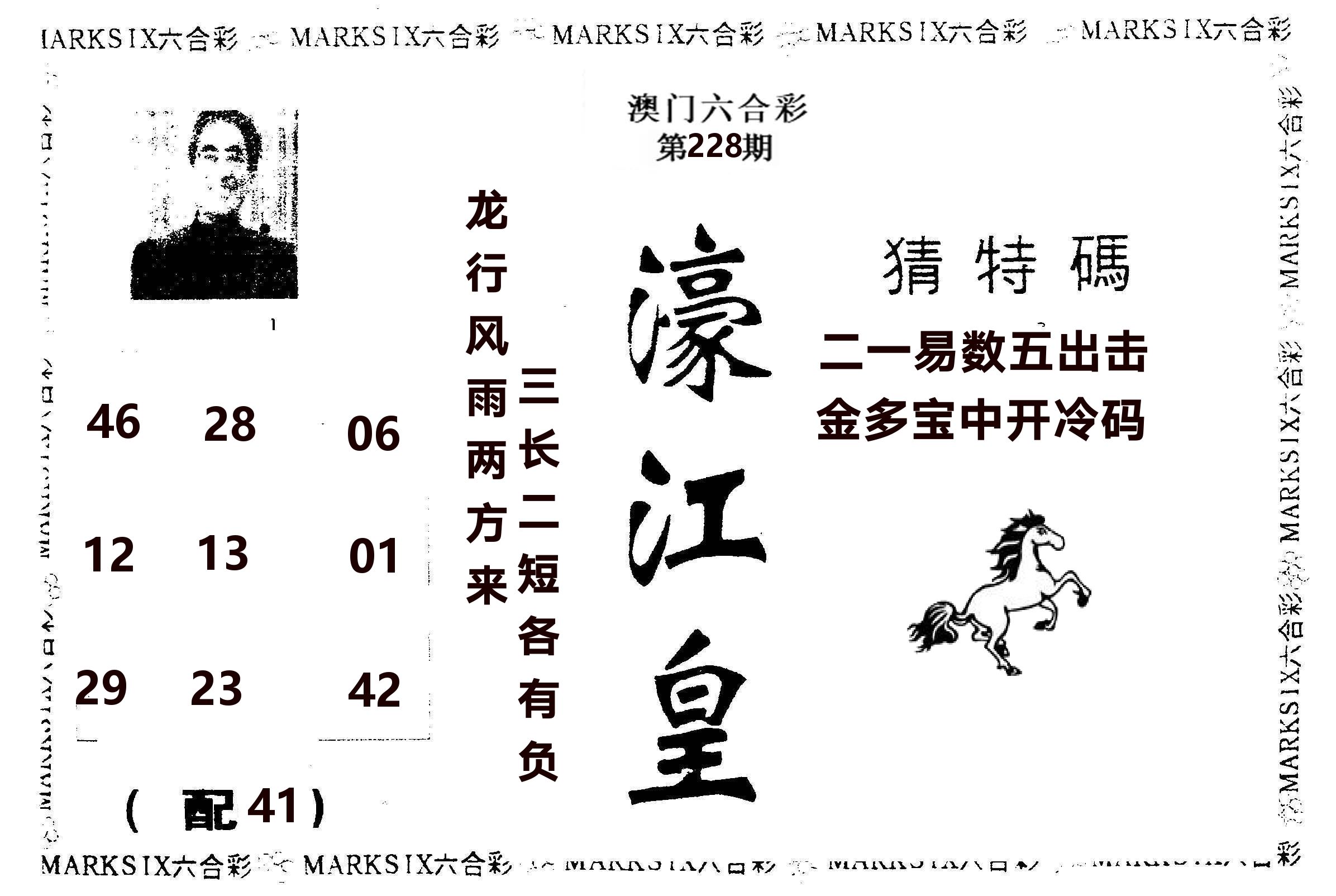 濠江皇 第228期