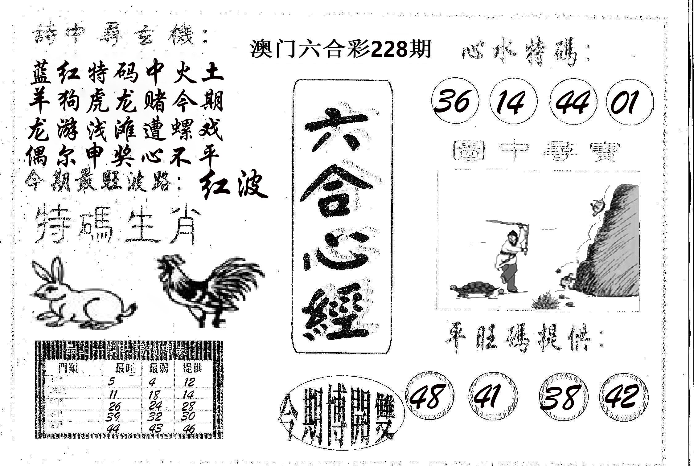 六合心经 第228期