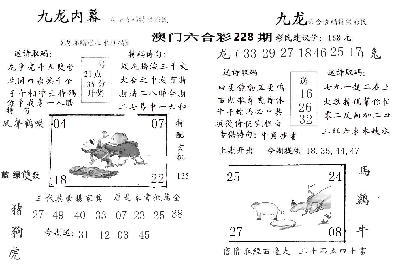 九龙内幕 第228期