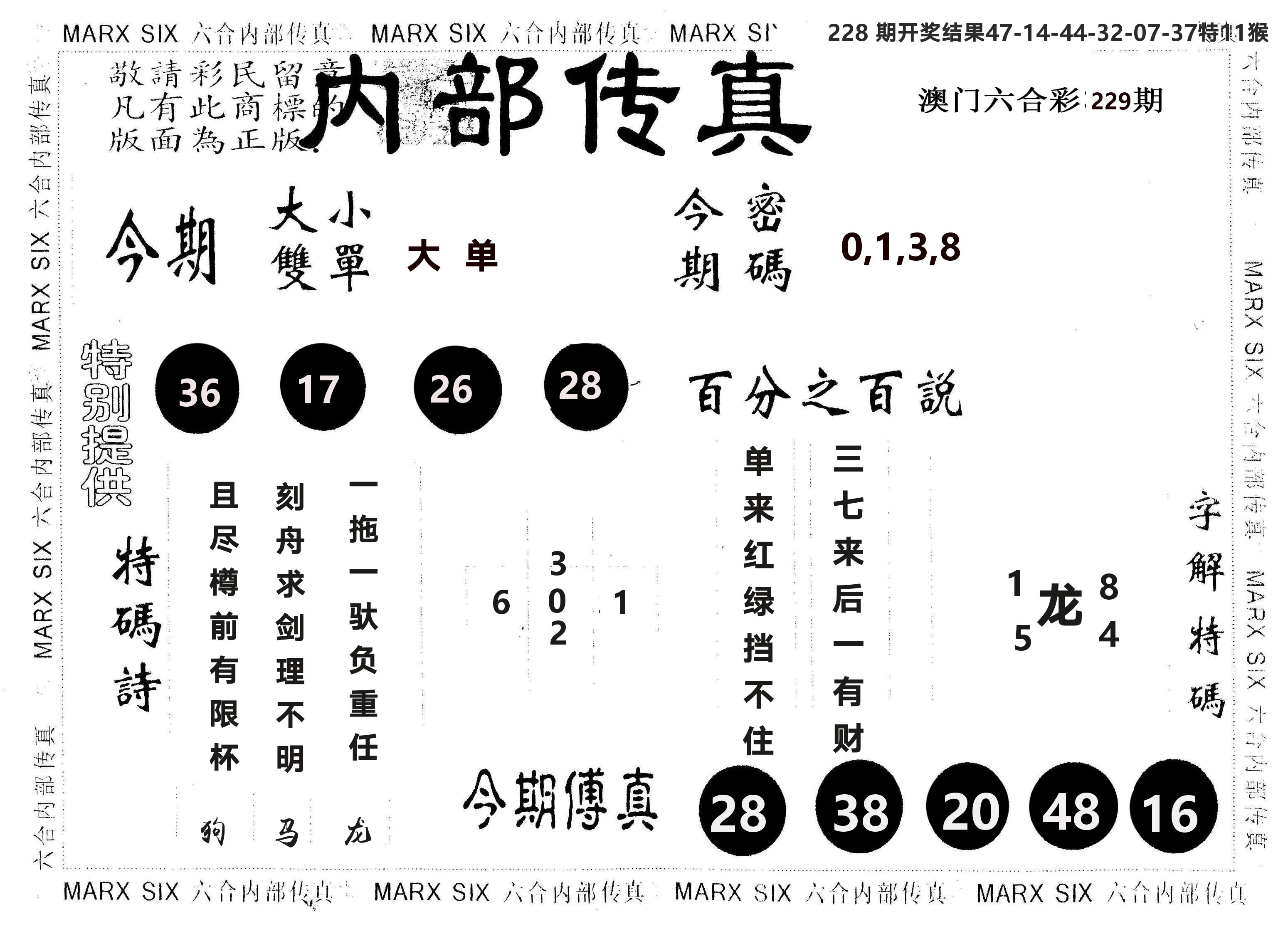 另版内部传真 第229期