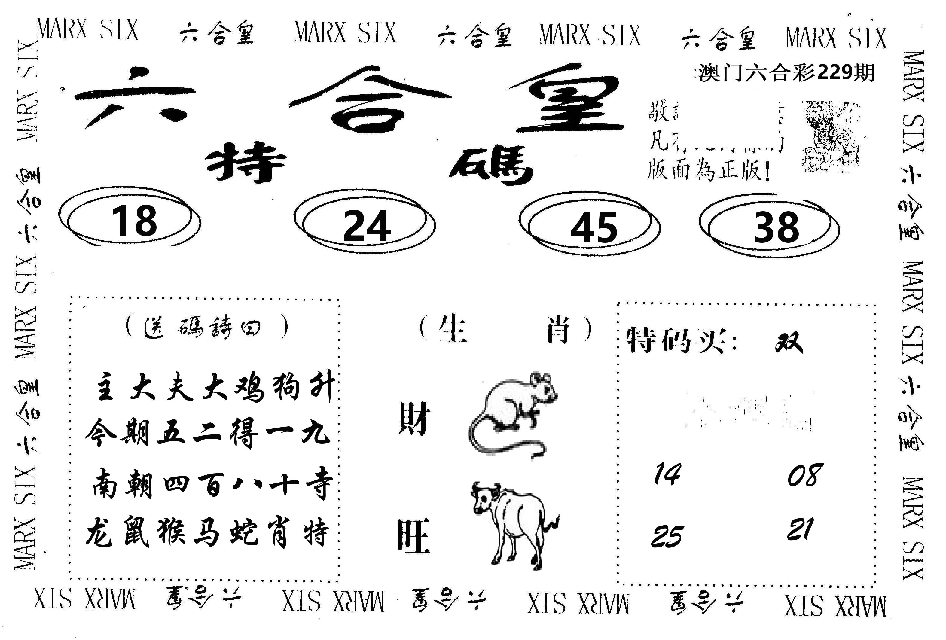 六合皇 第229期