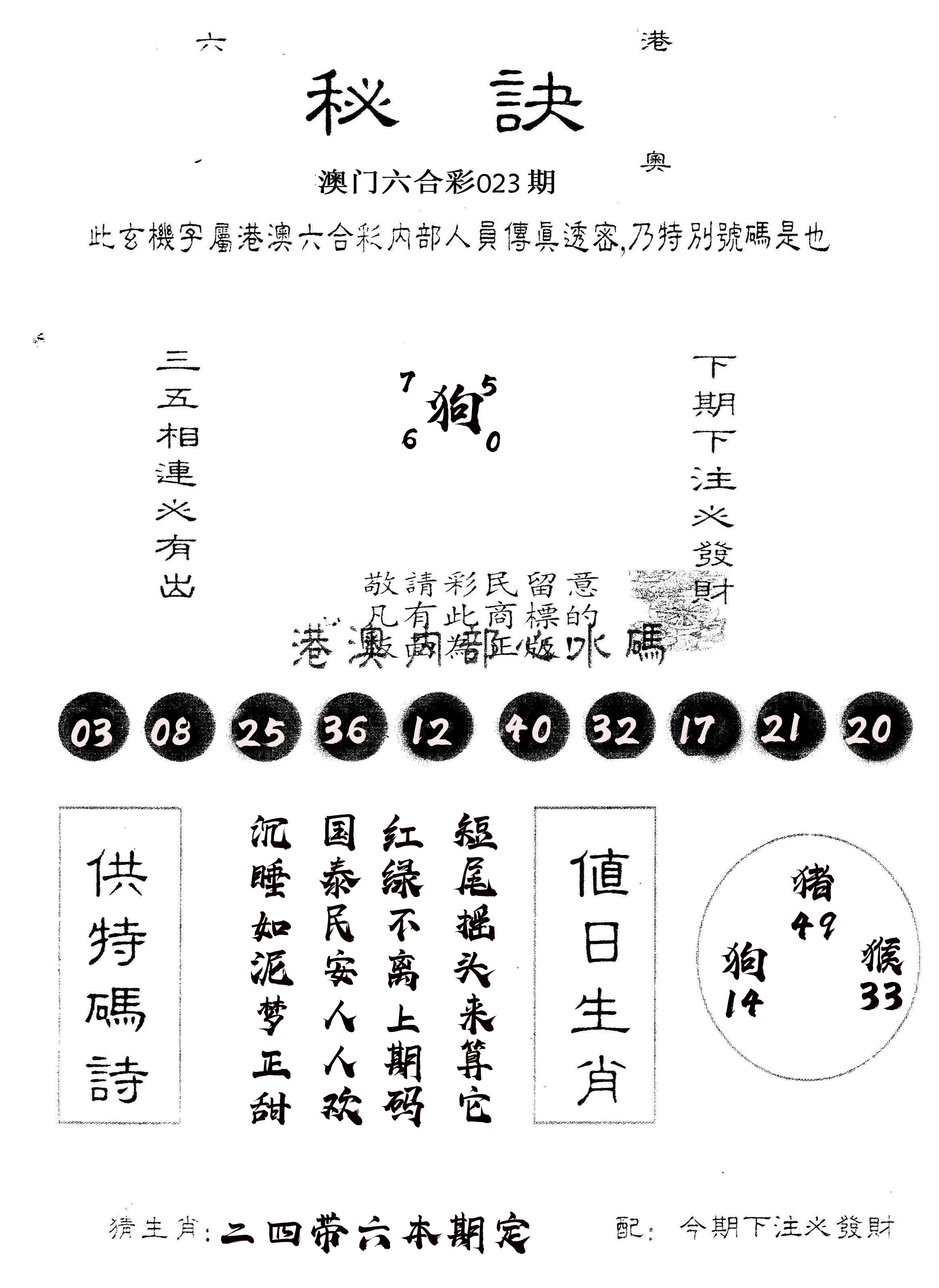 另版秘诀 第23期