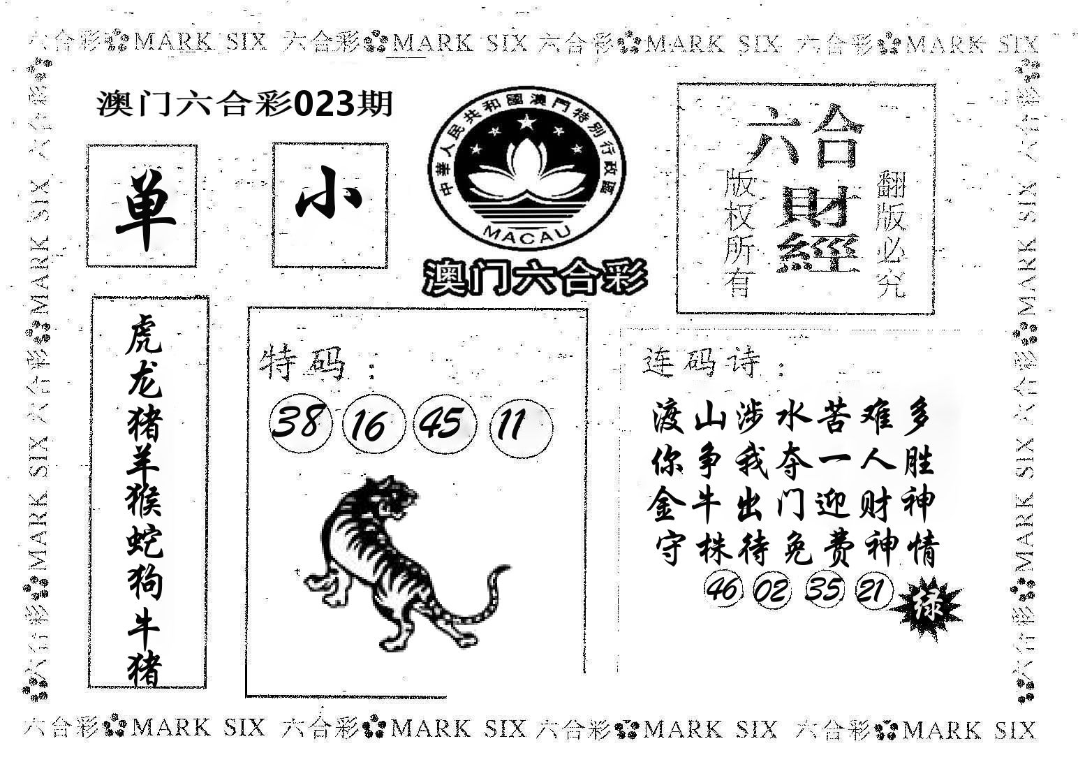 六合财经 第23期