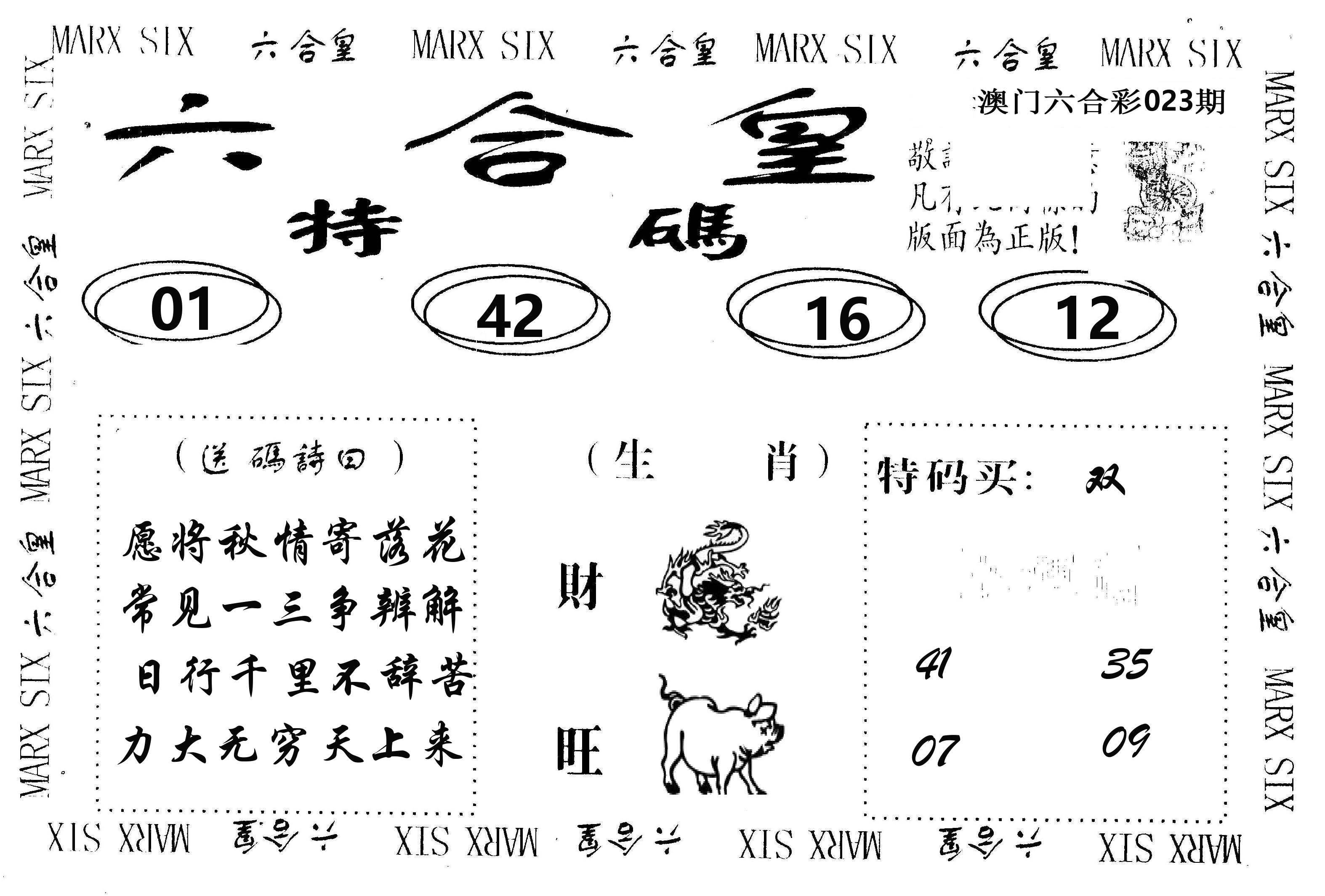 六合皇 第23期