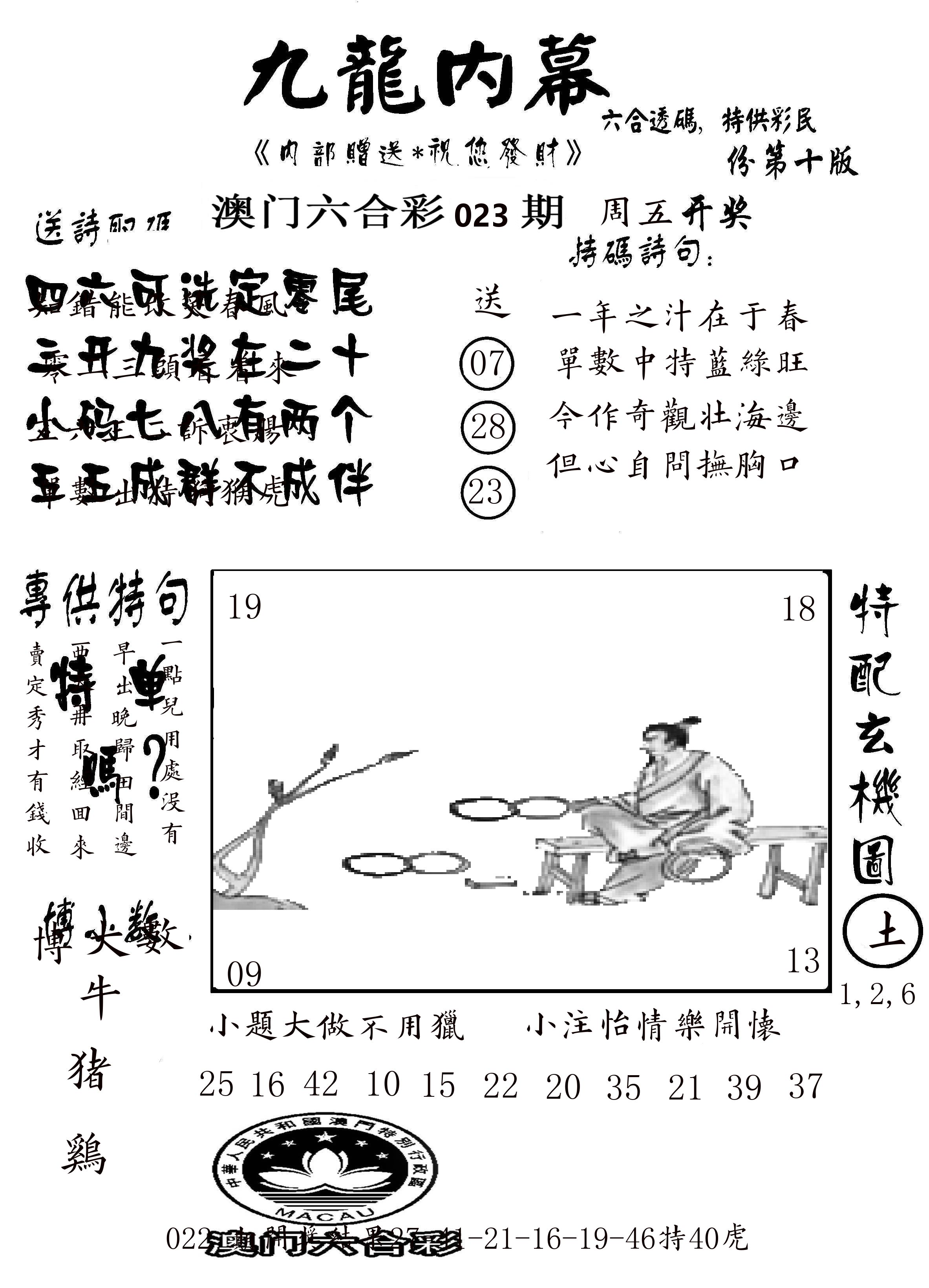 澳门传真2 第23期