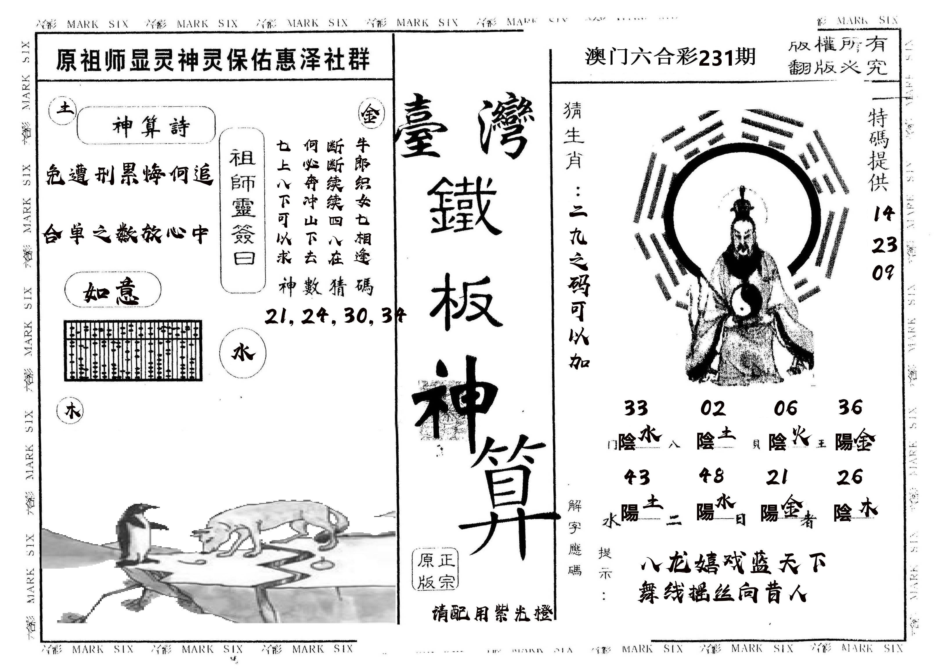 另版台湾铁板 第231期