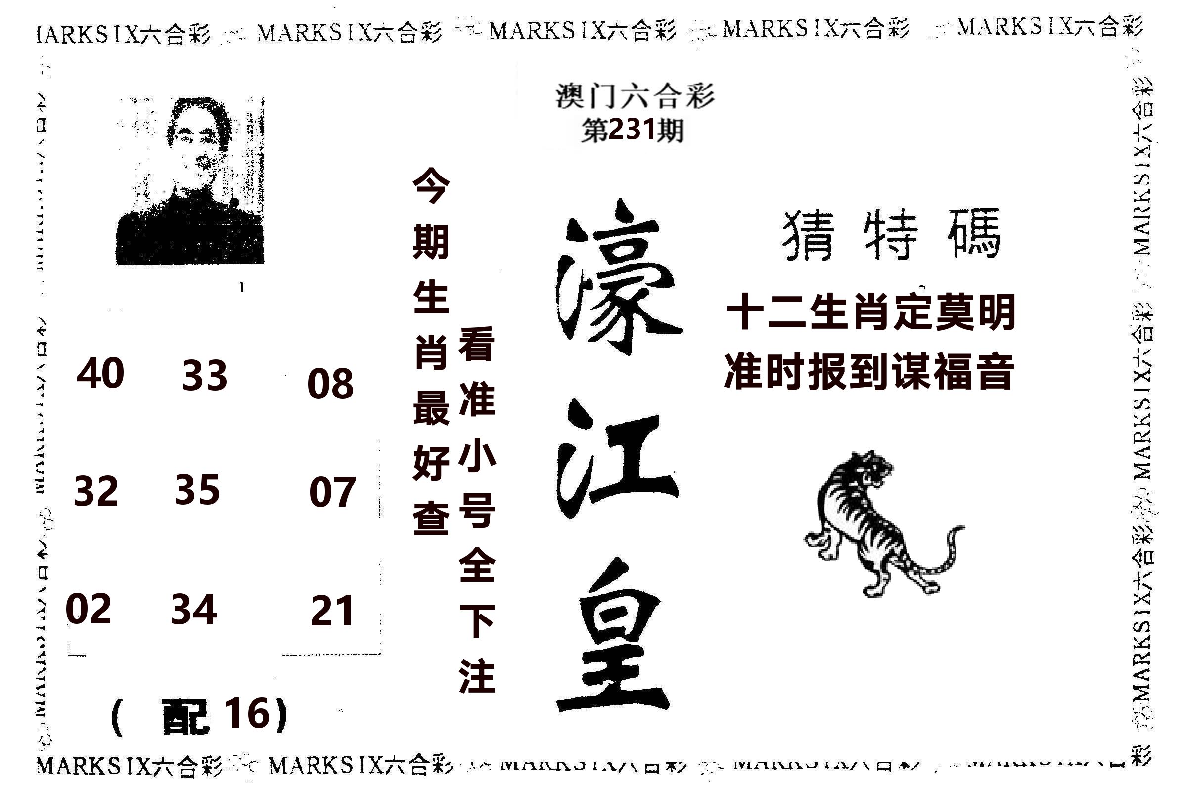 濠江皇 第231期