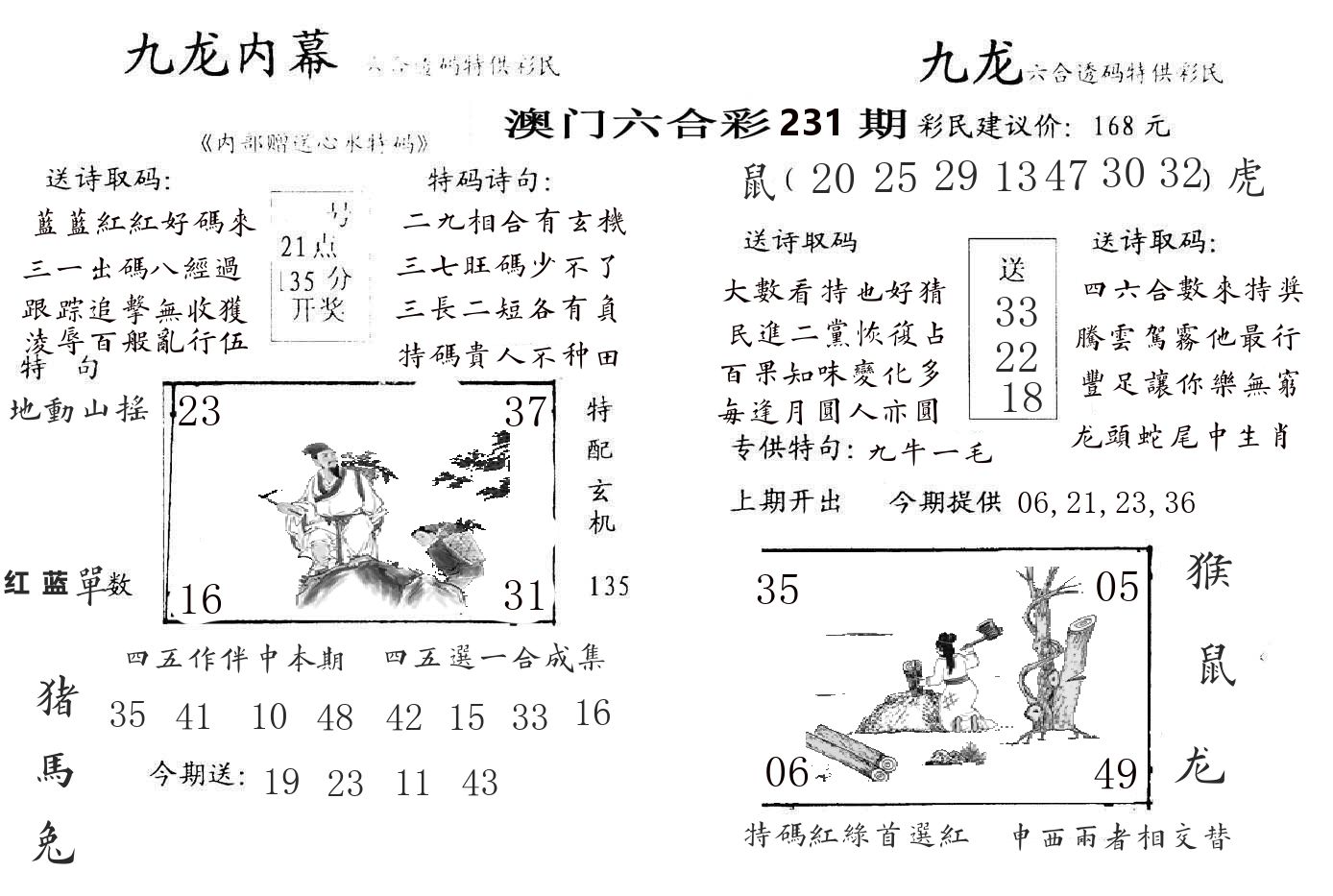 九龙内幕 第231期