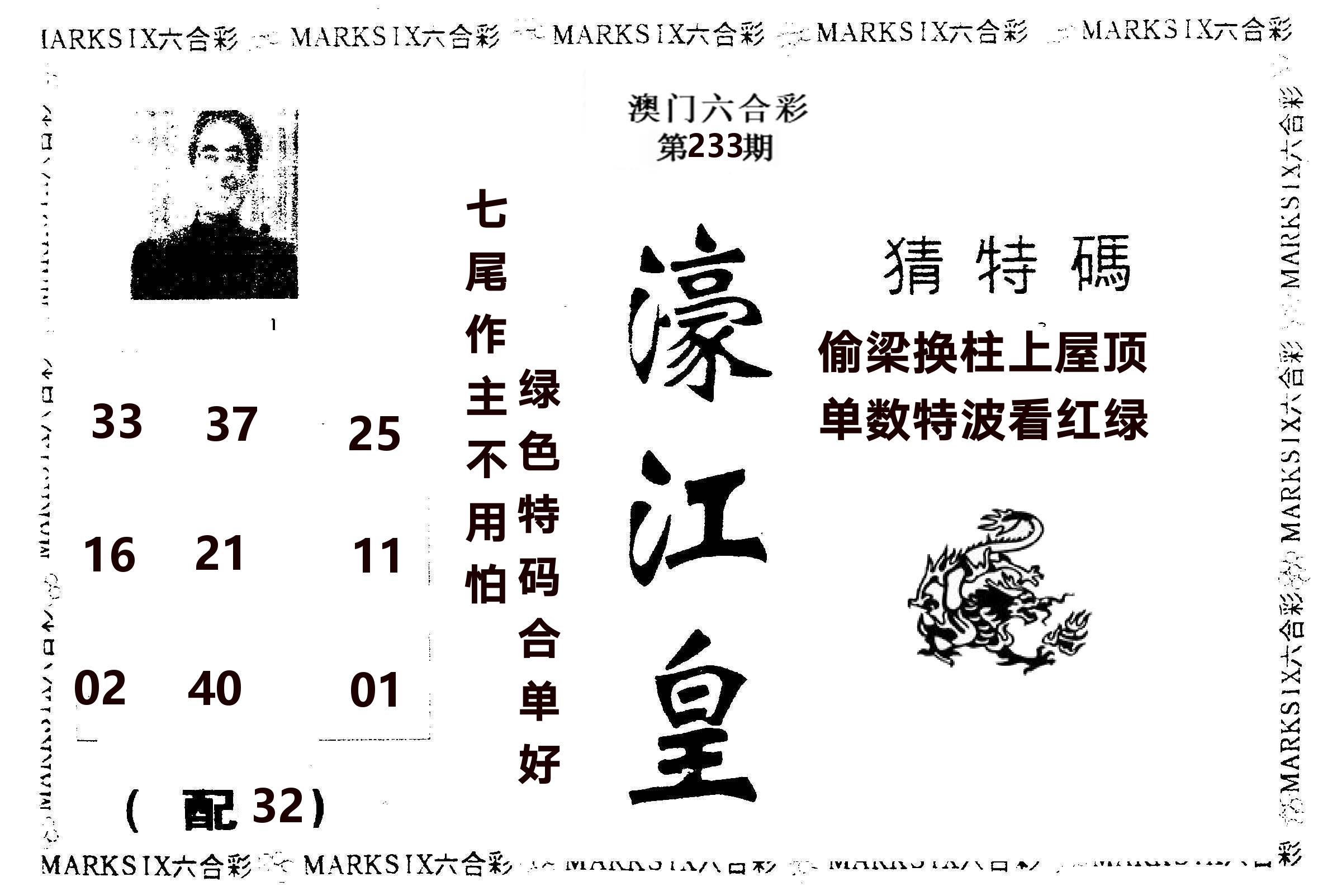 濠江皇 第233期