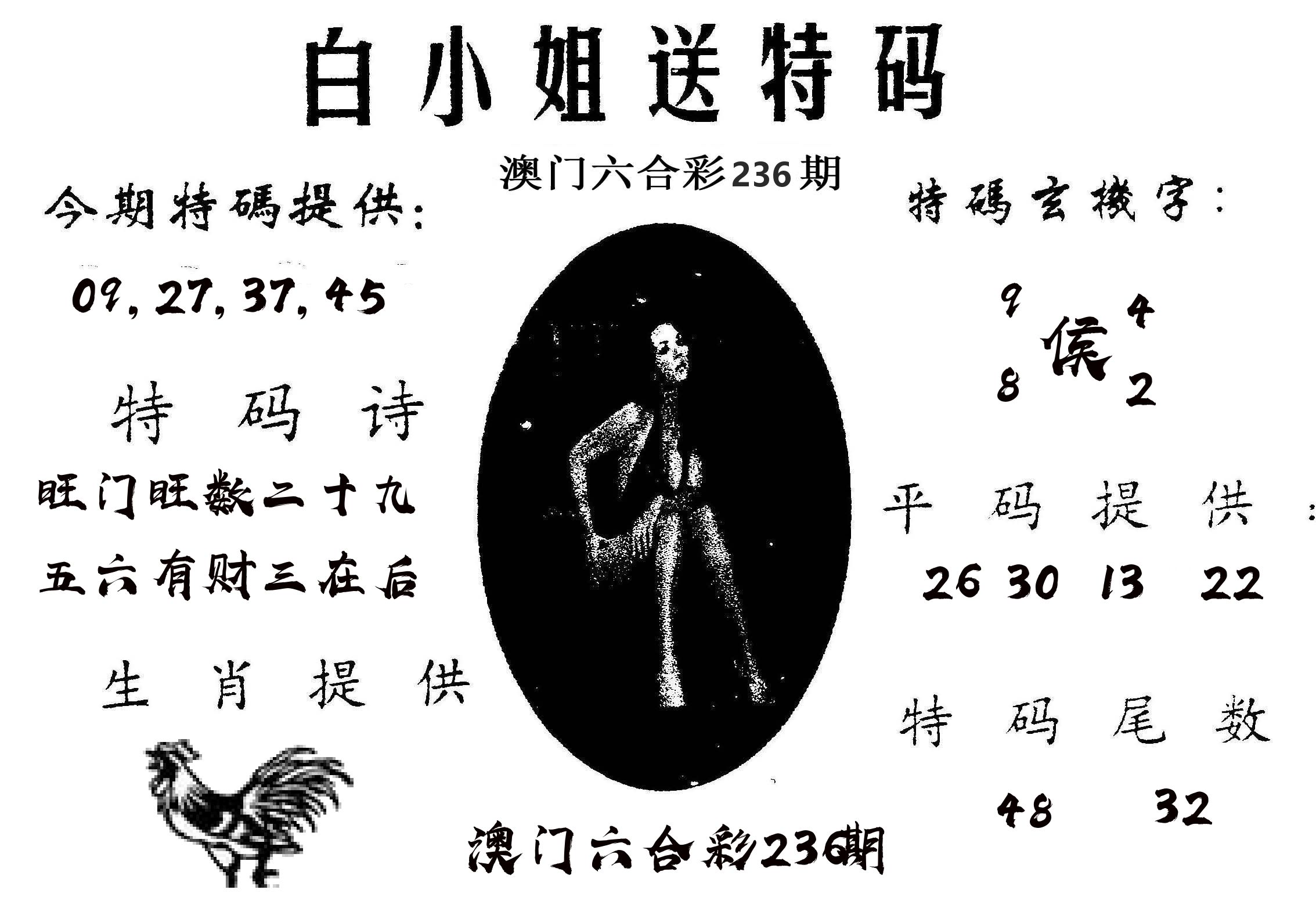 白姐送特 第236期
