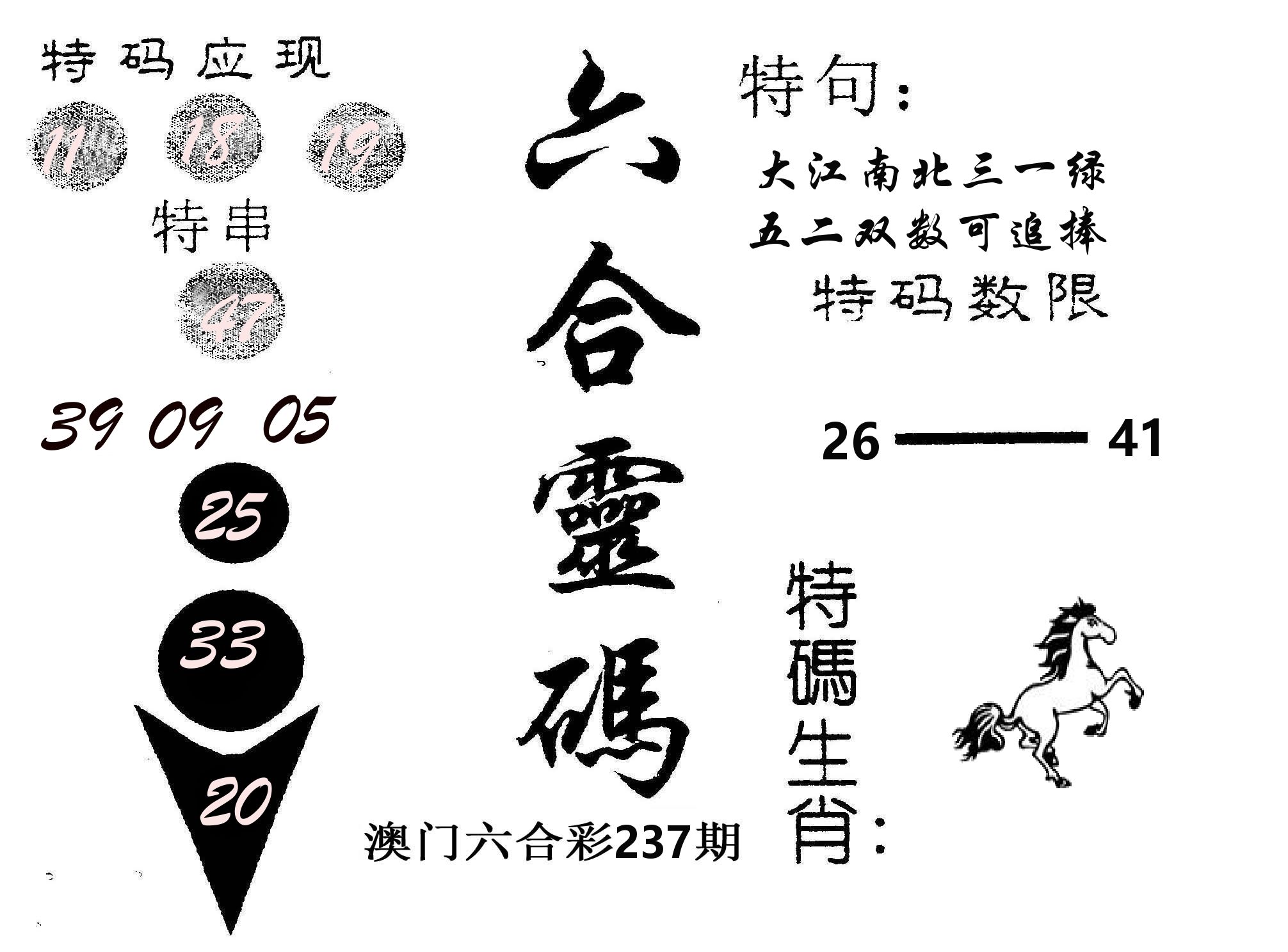 六合灵码 第237期