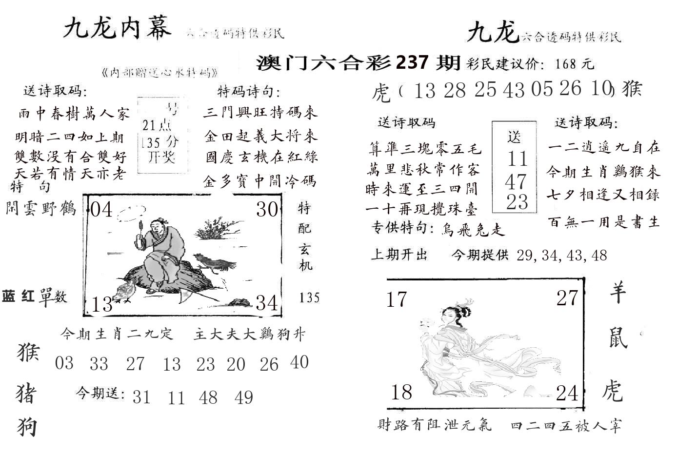 九龙内幕 第237期