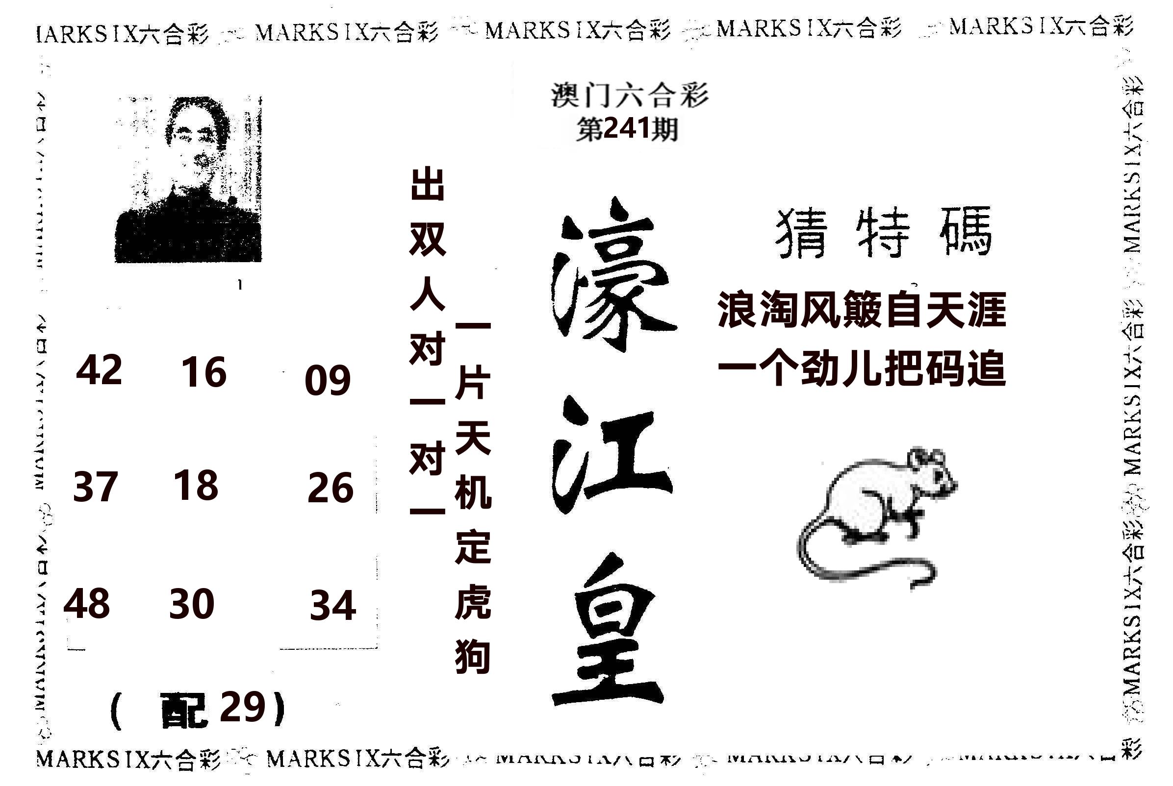 濠江皇 第241期