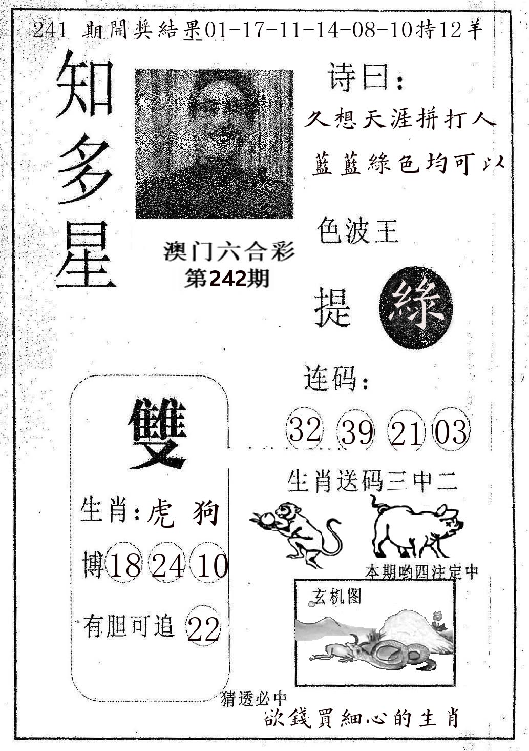 知多星 第242期