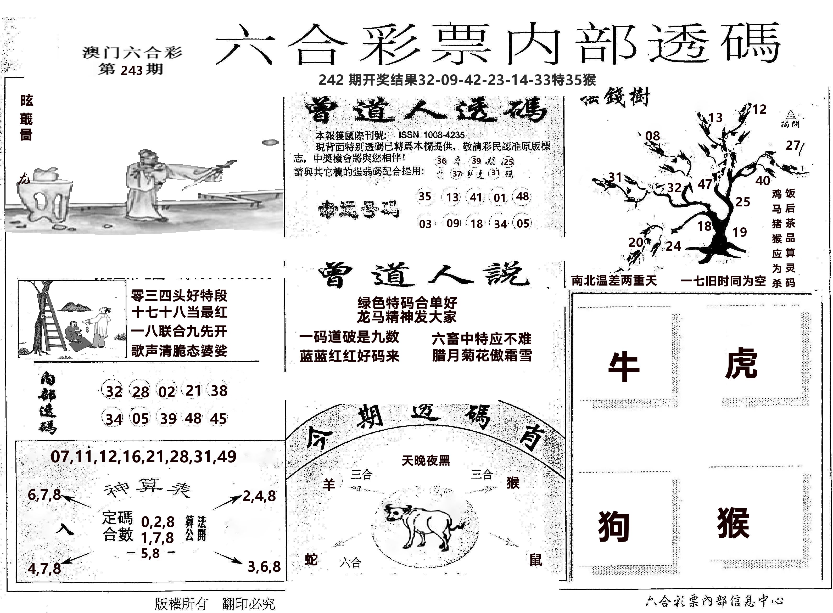 内部透码(信封) 第243期