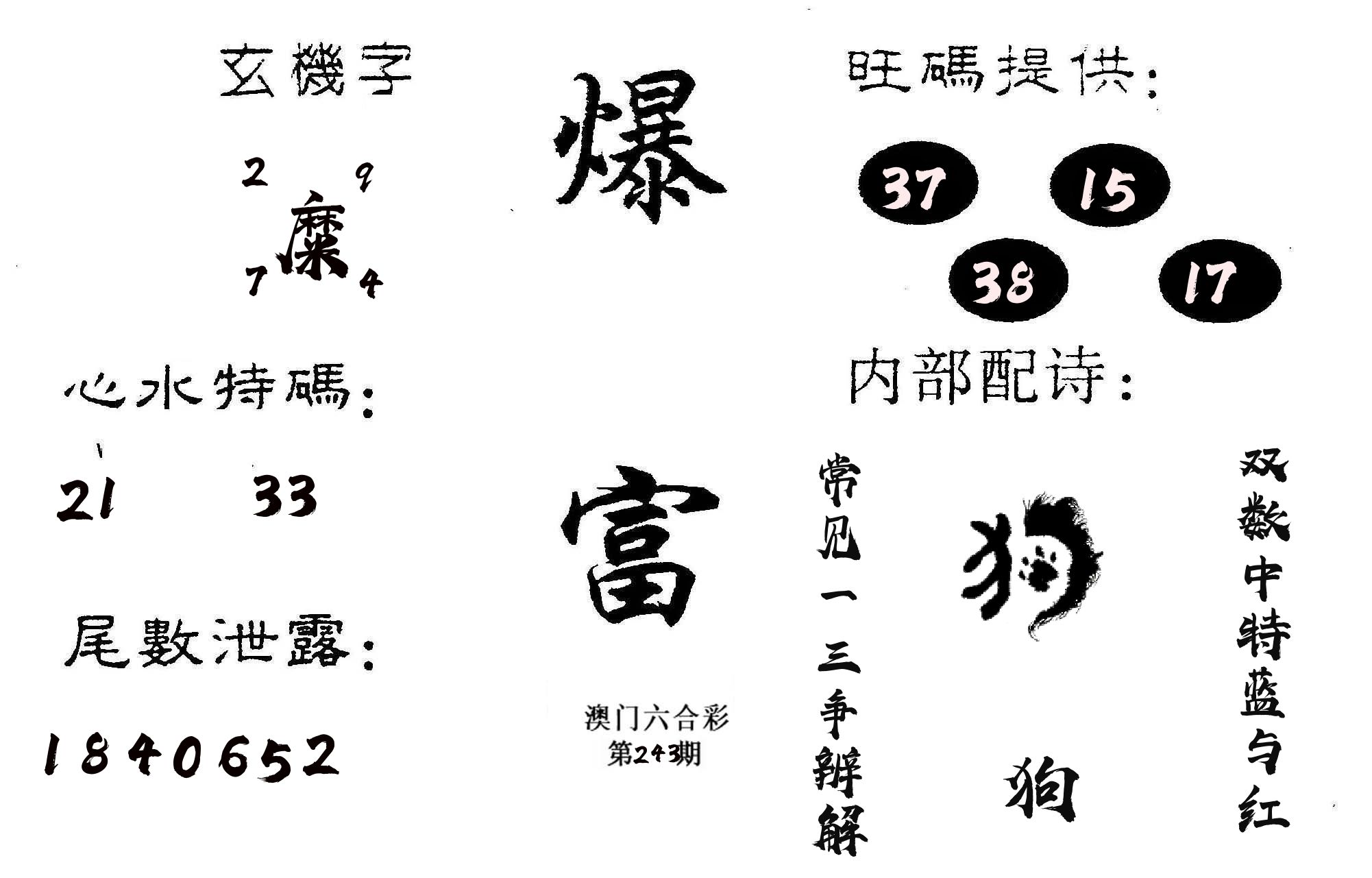 爆富 第243期