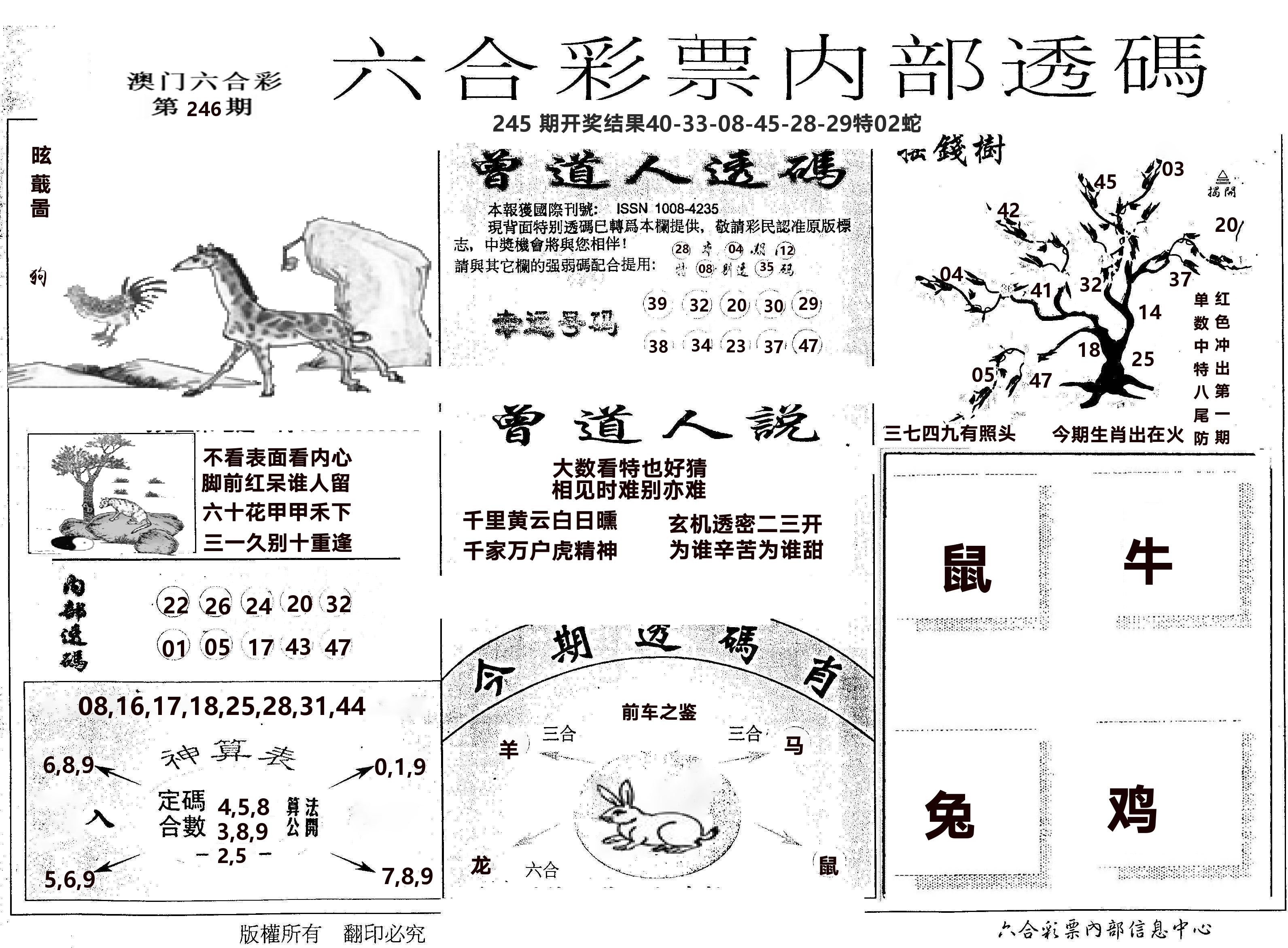 内部透码(信封) 第246期
