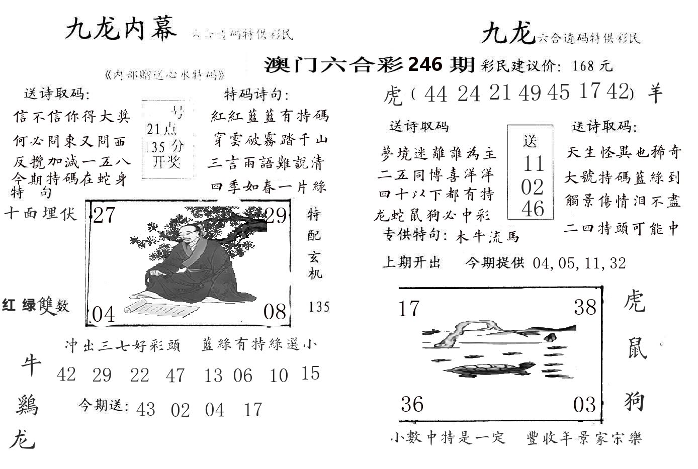 九龙内幕 第246期