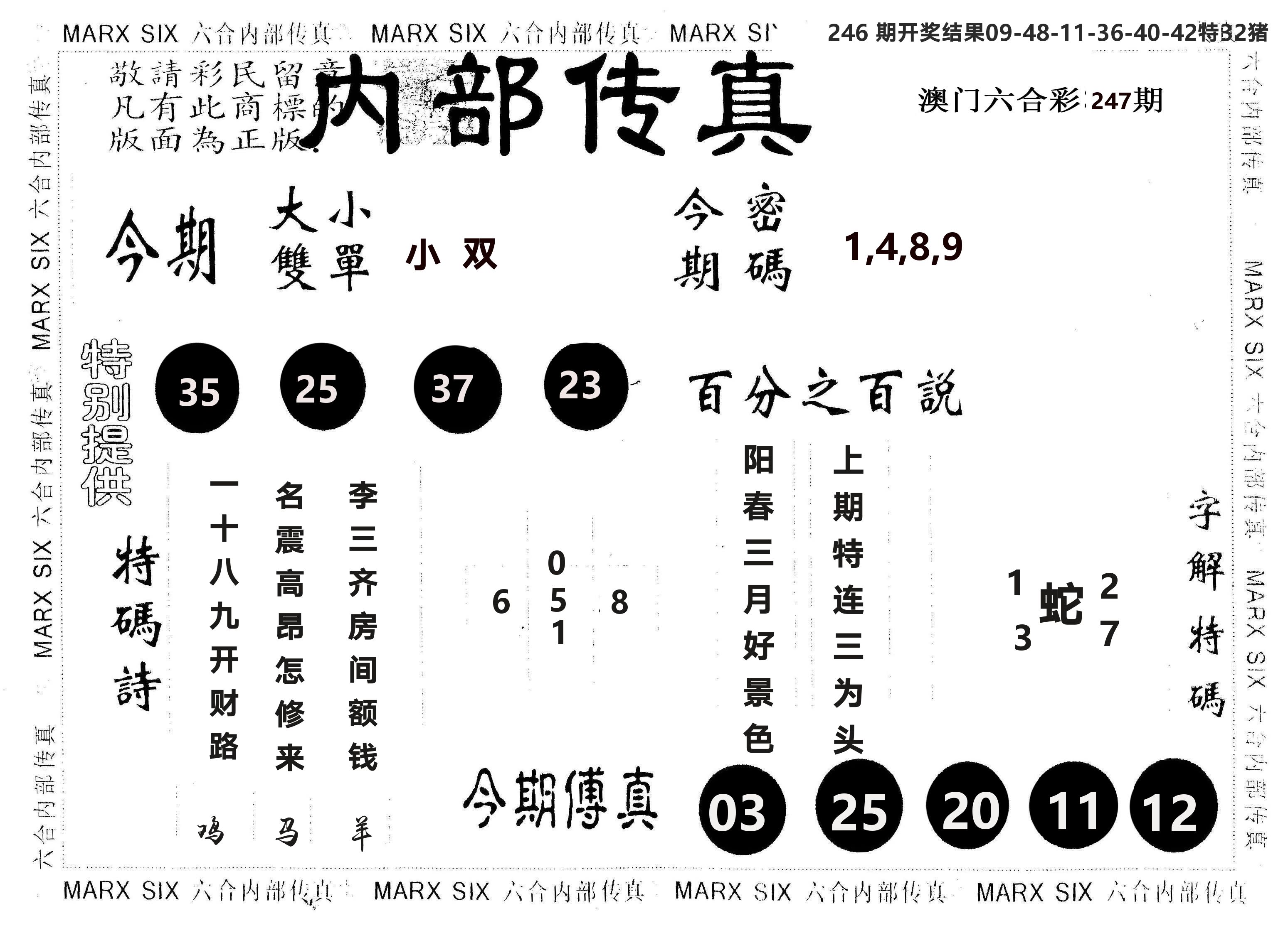 另版内部传真 第247期