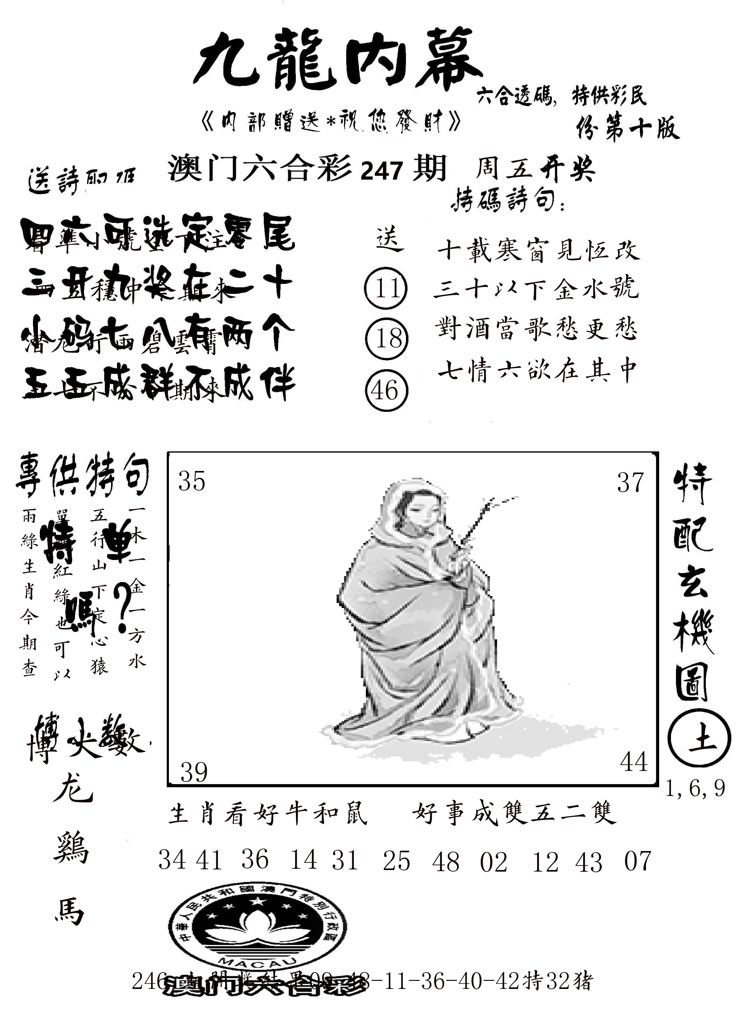 澳门传真2 第247期