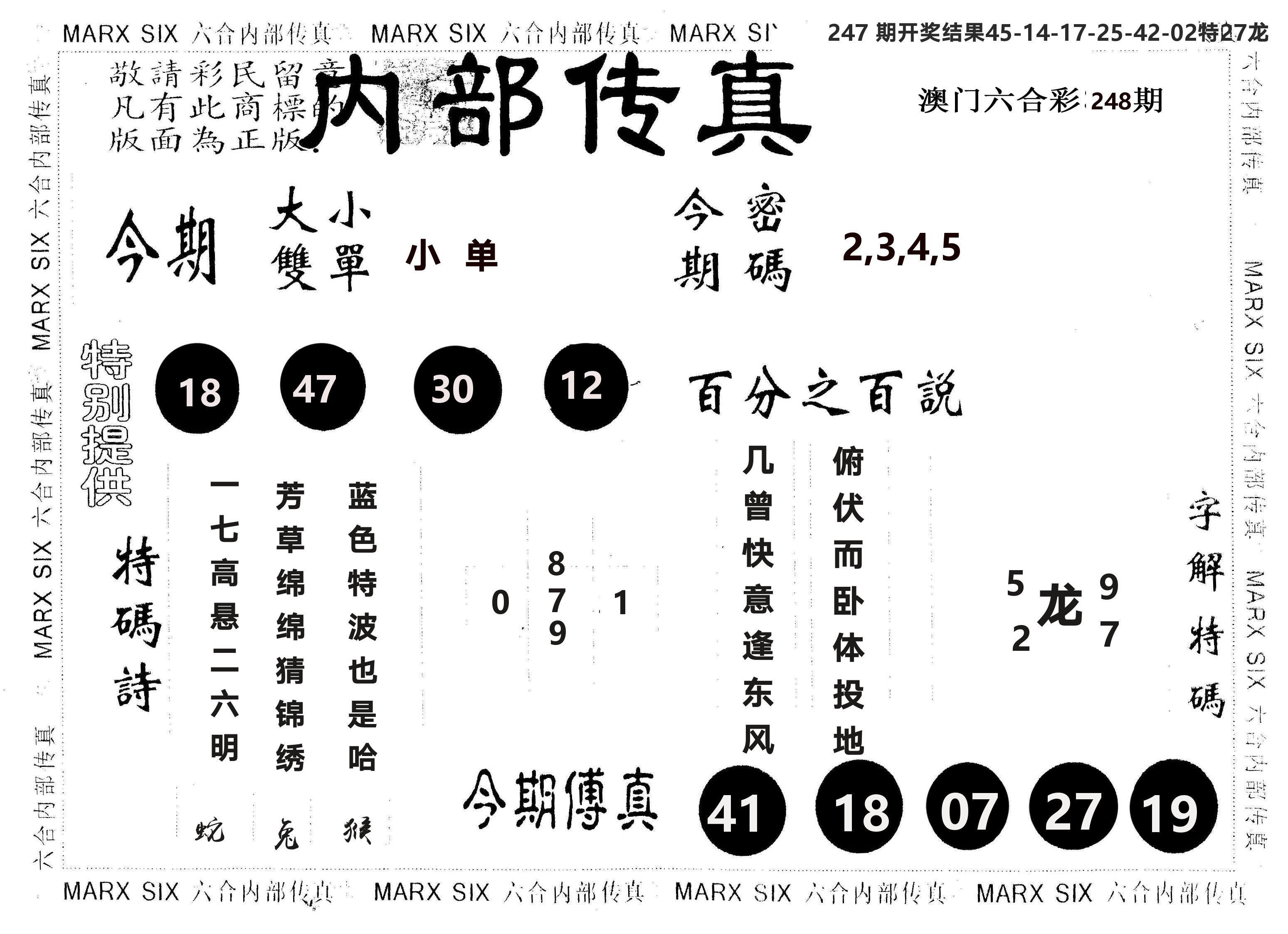 另版内部传真 第248期