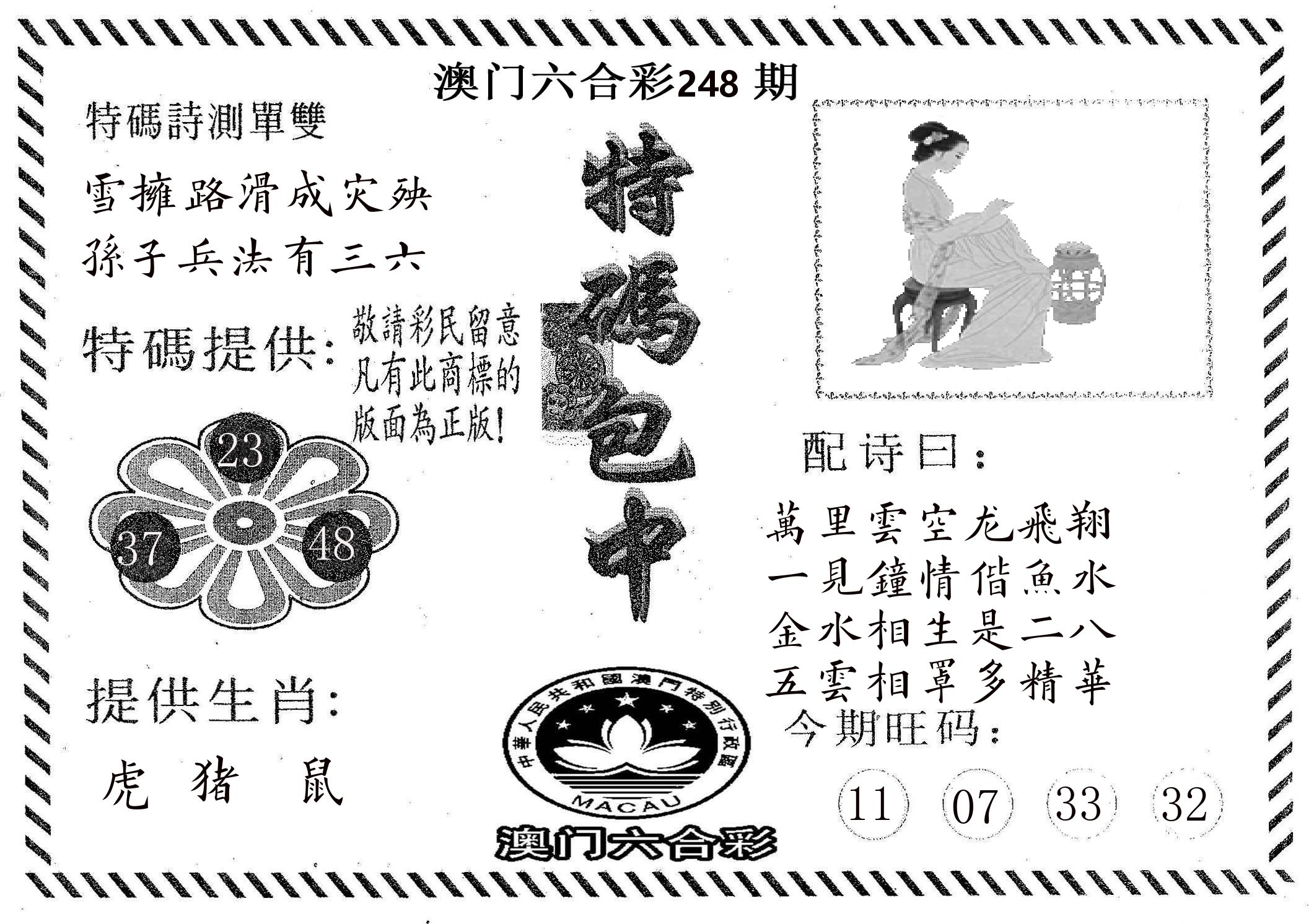 特码包中 第248期