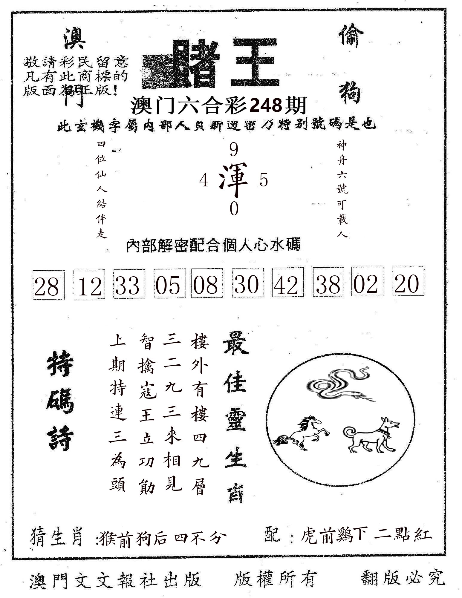 赌王 第248期
