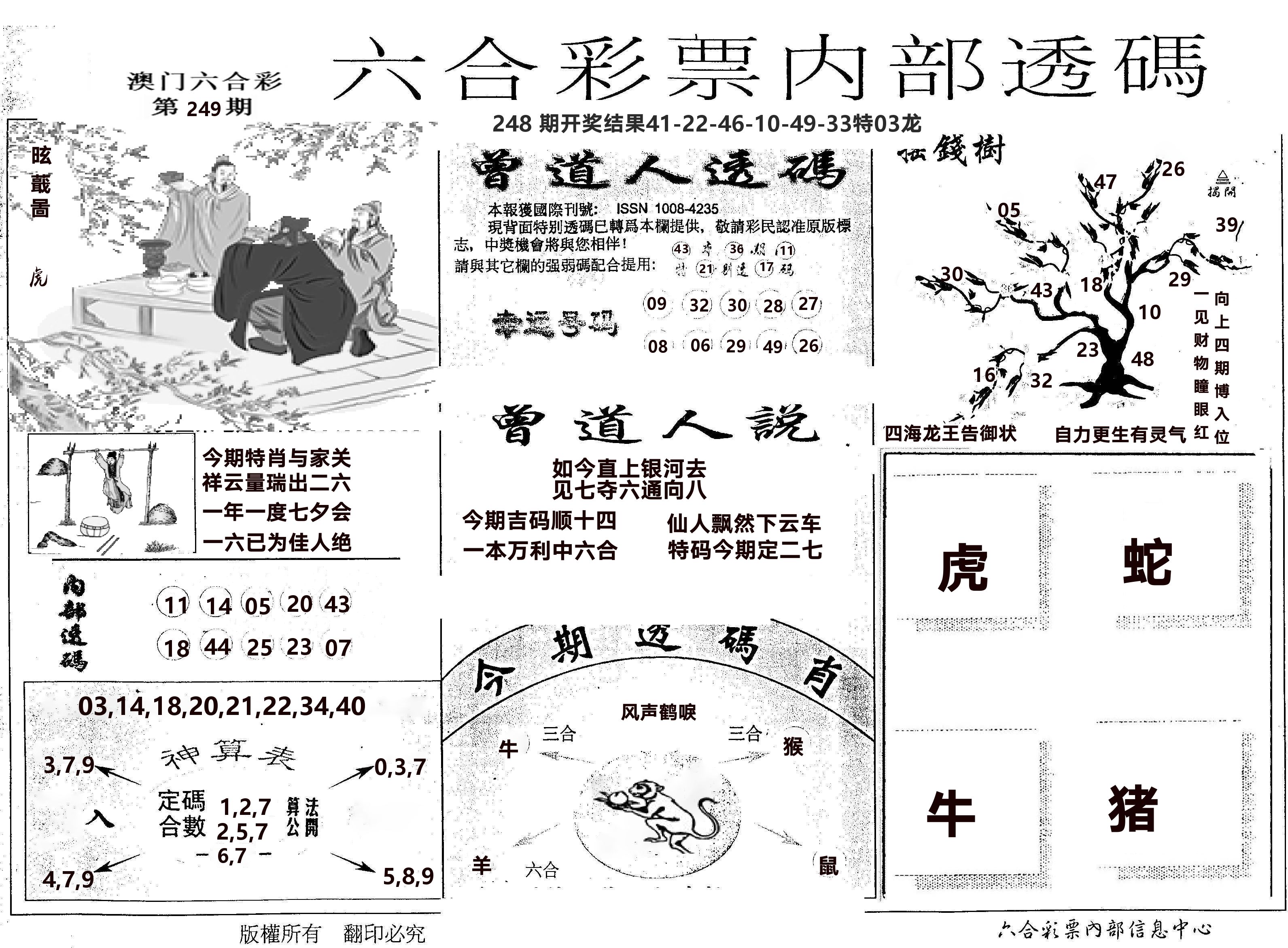 内部透码(信封) 第249期