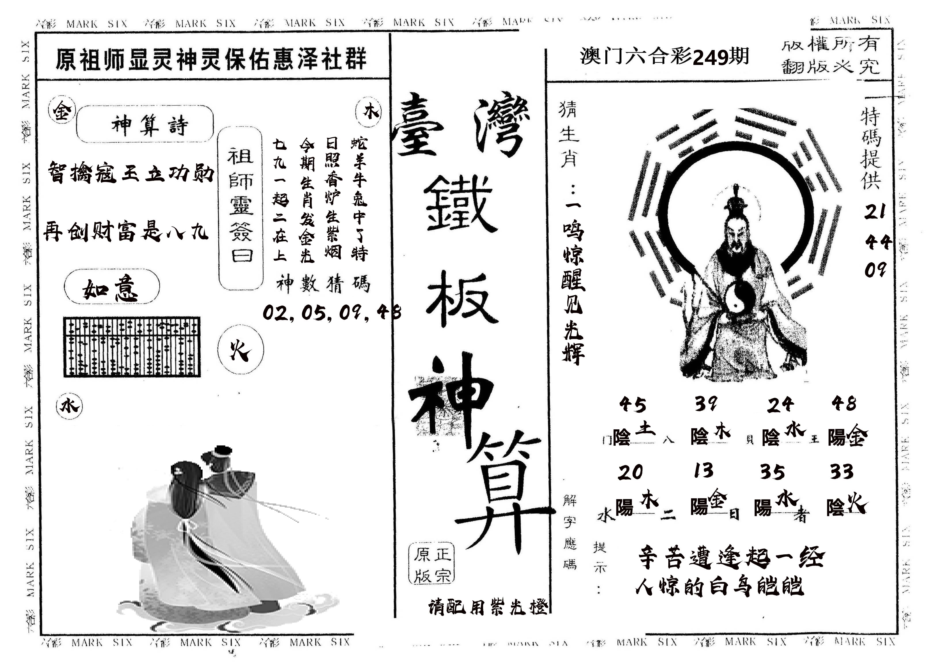 另版台湾铁板 第249期