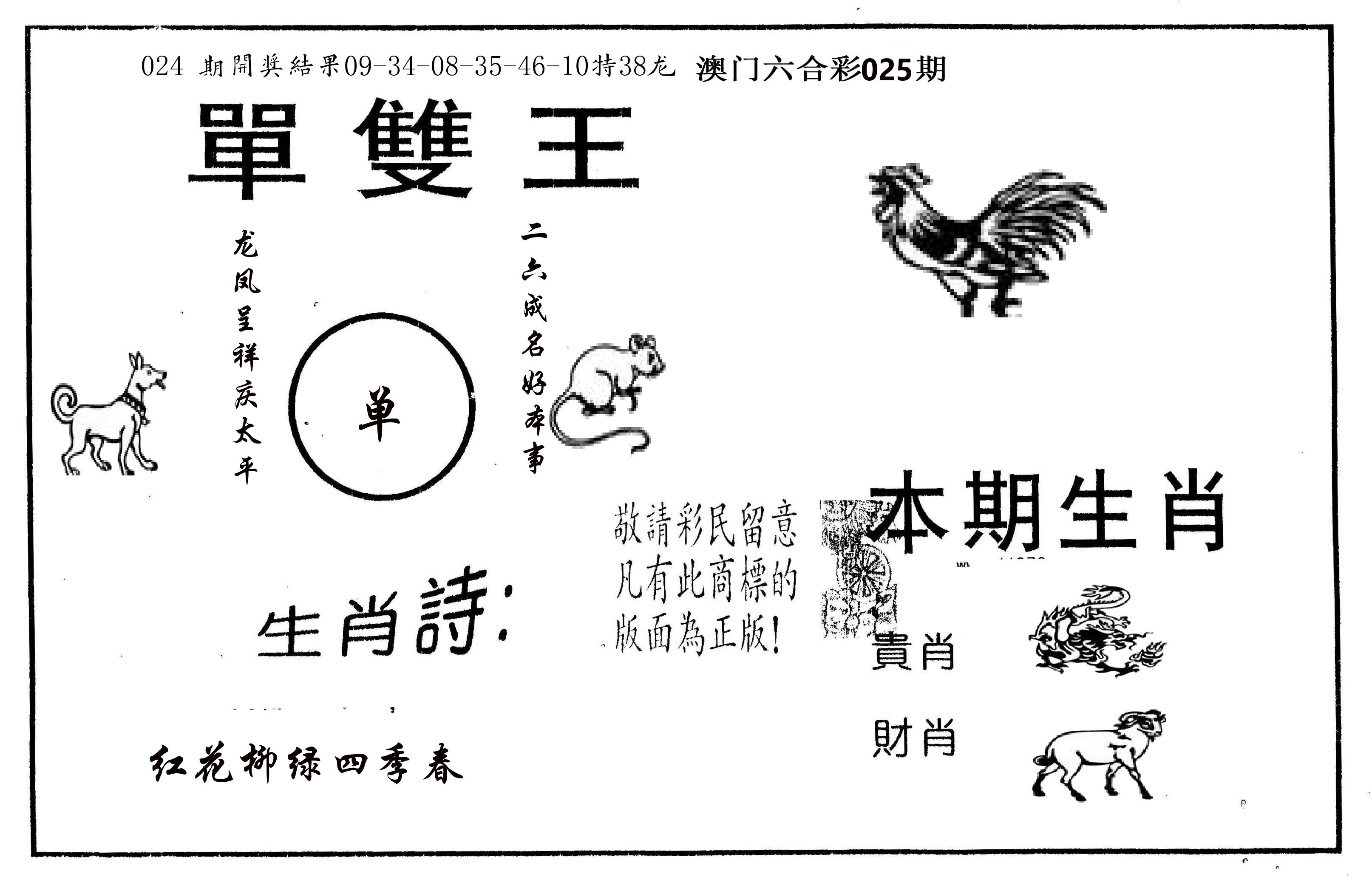 单双王A 第25期