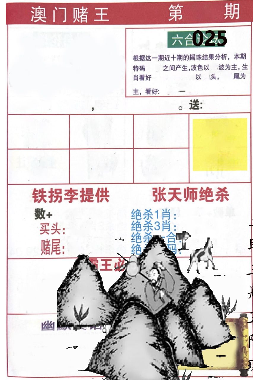 澳门堵王 第25期