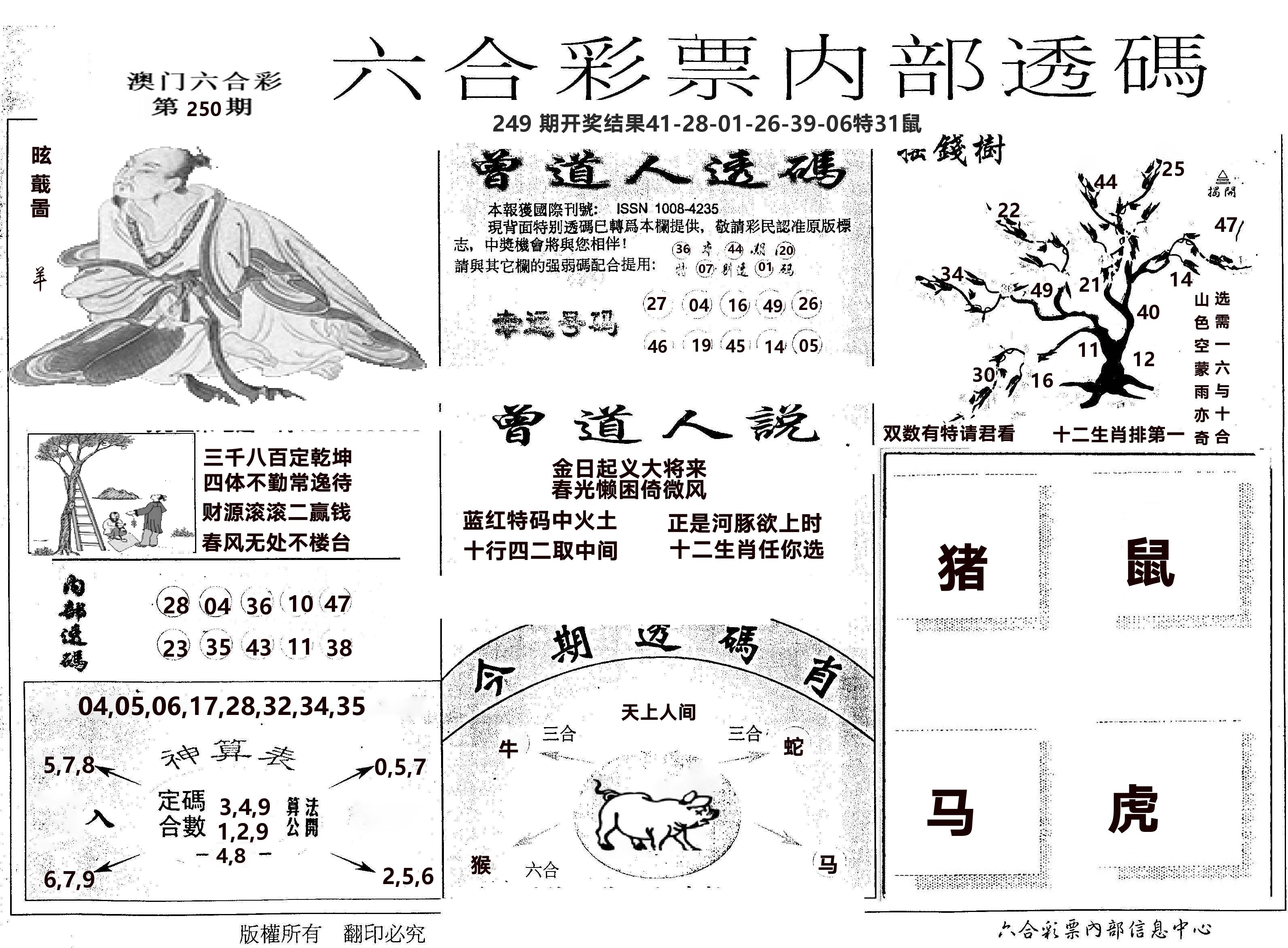 内部透码(信封) 第250期