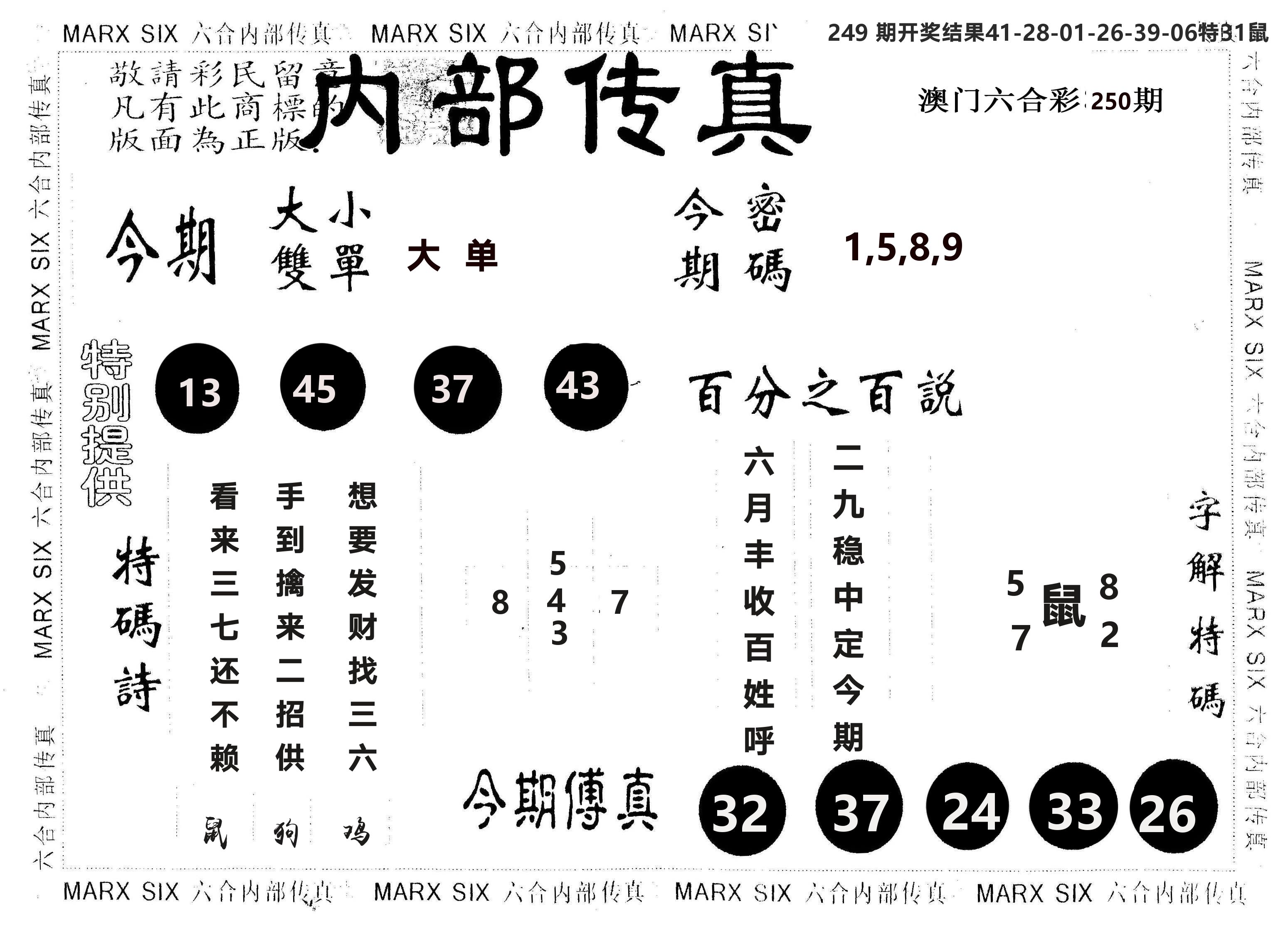 另版内部传真 第250期