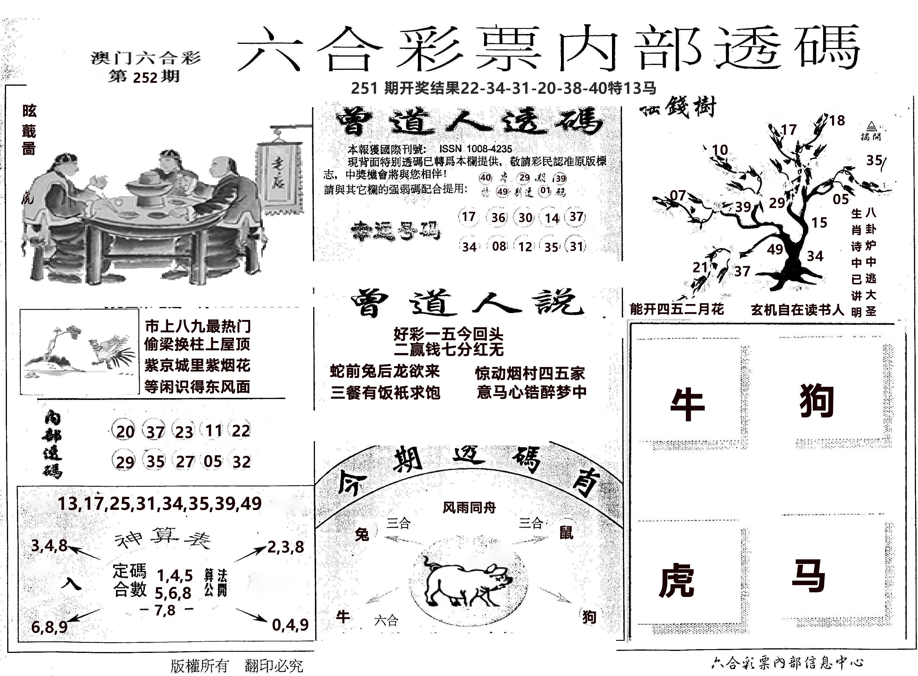 内部透码(信封) 第252期