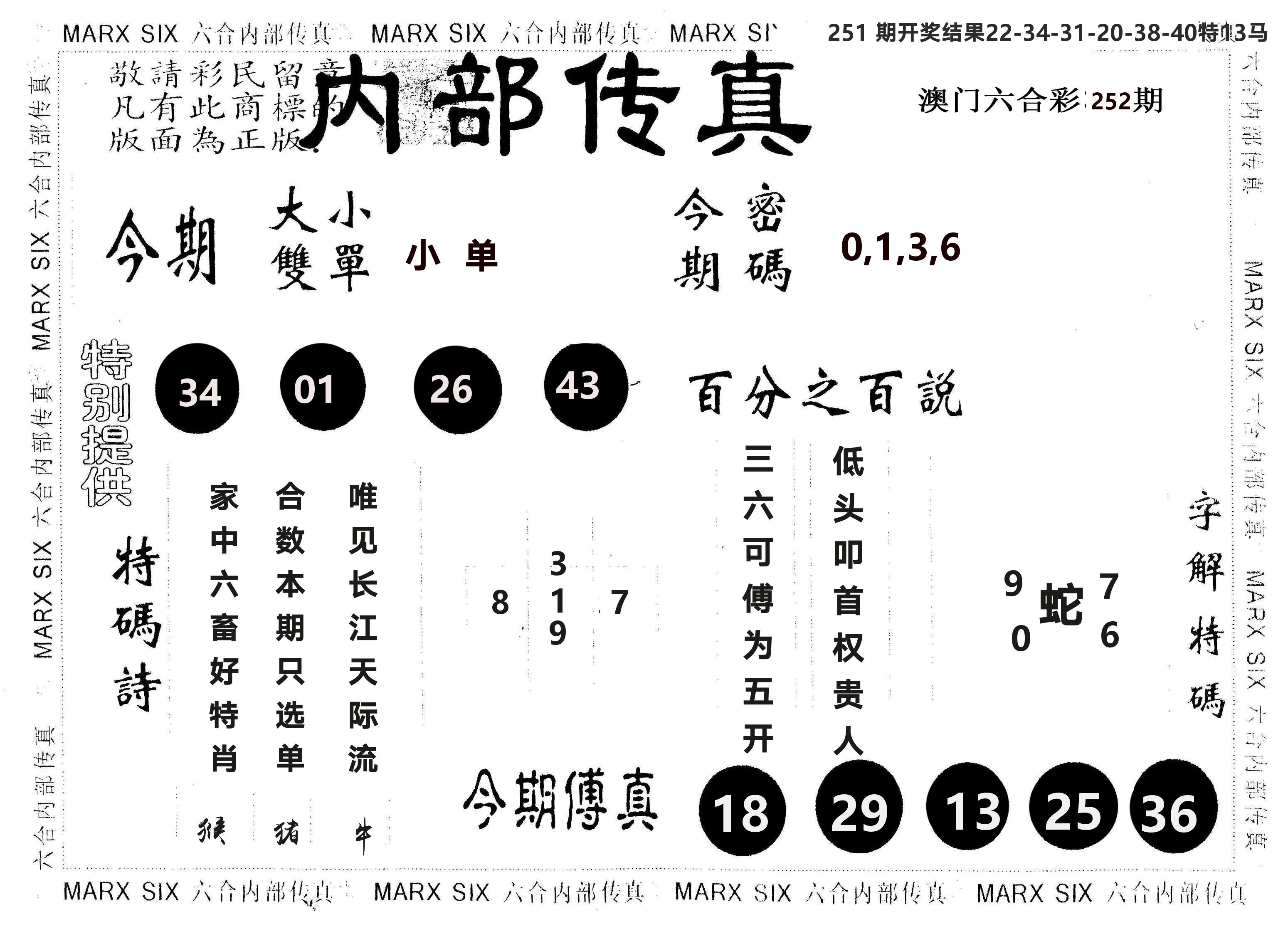 另版内部传真 第252期