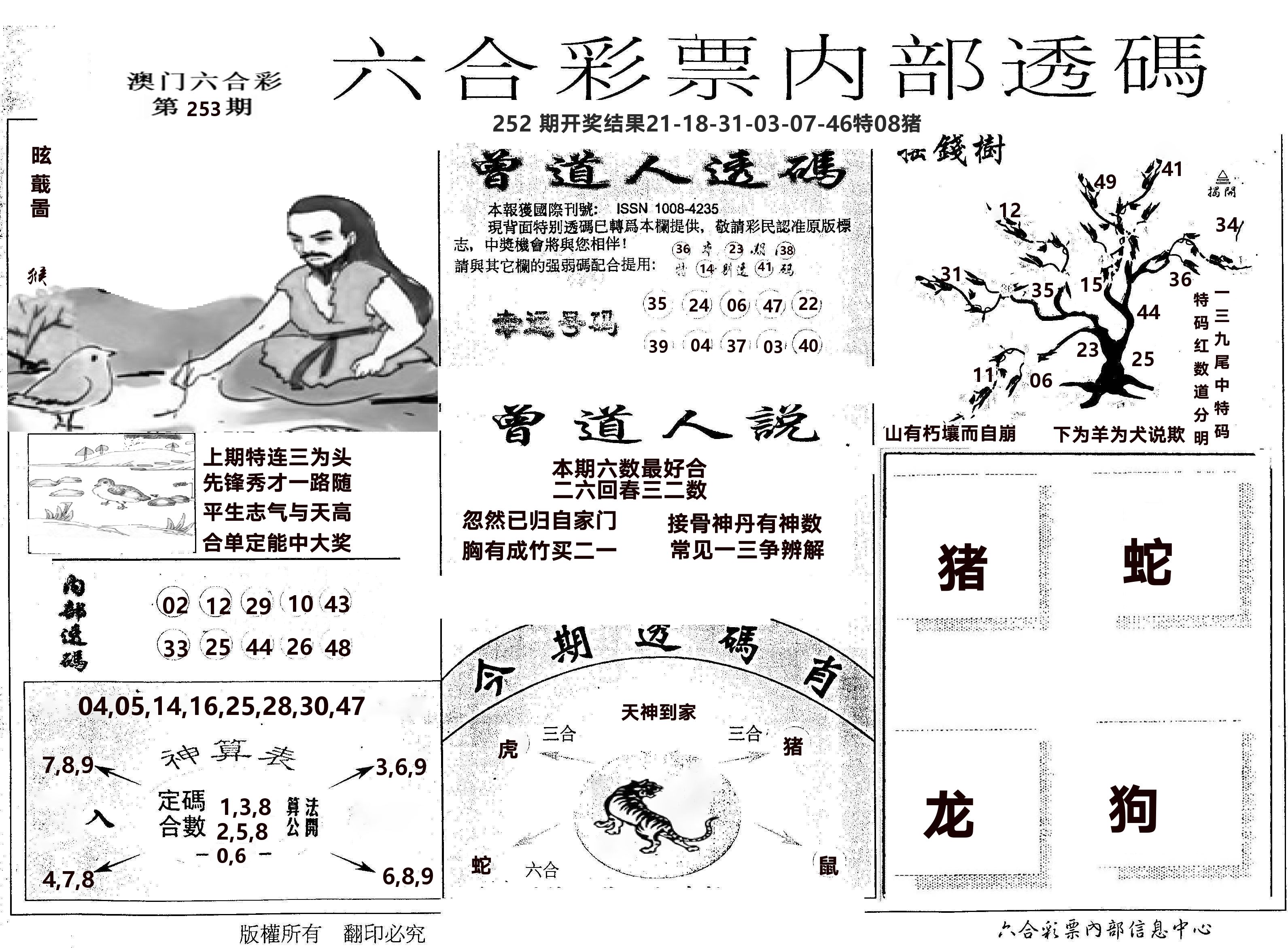 内部透码(信封) 第253期