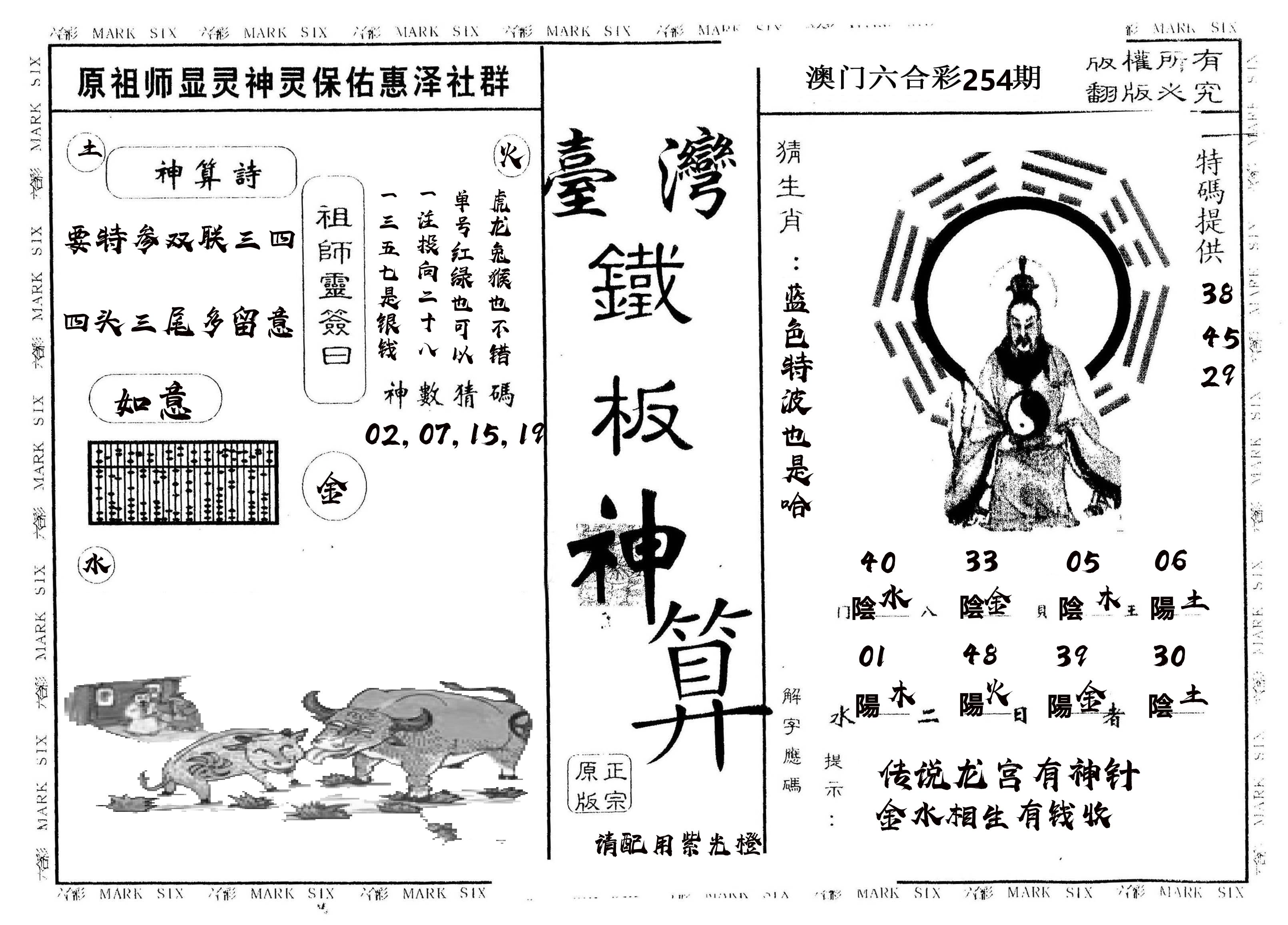 另版台湾铁板 第254期