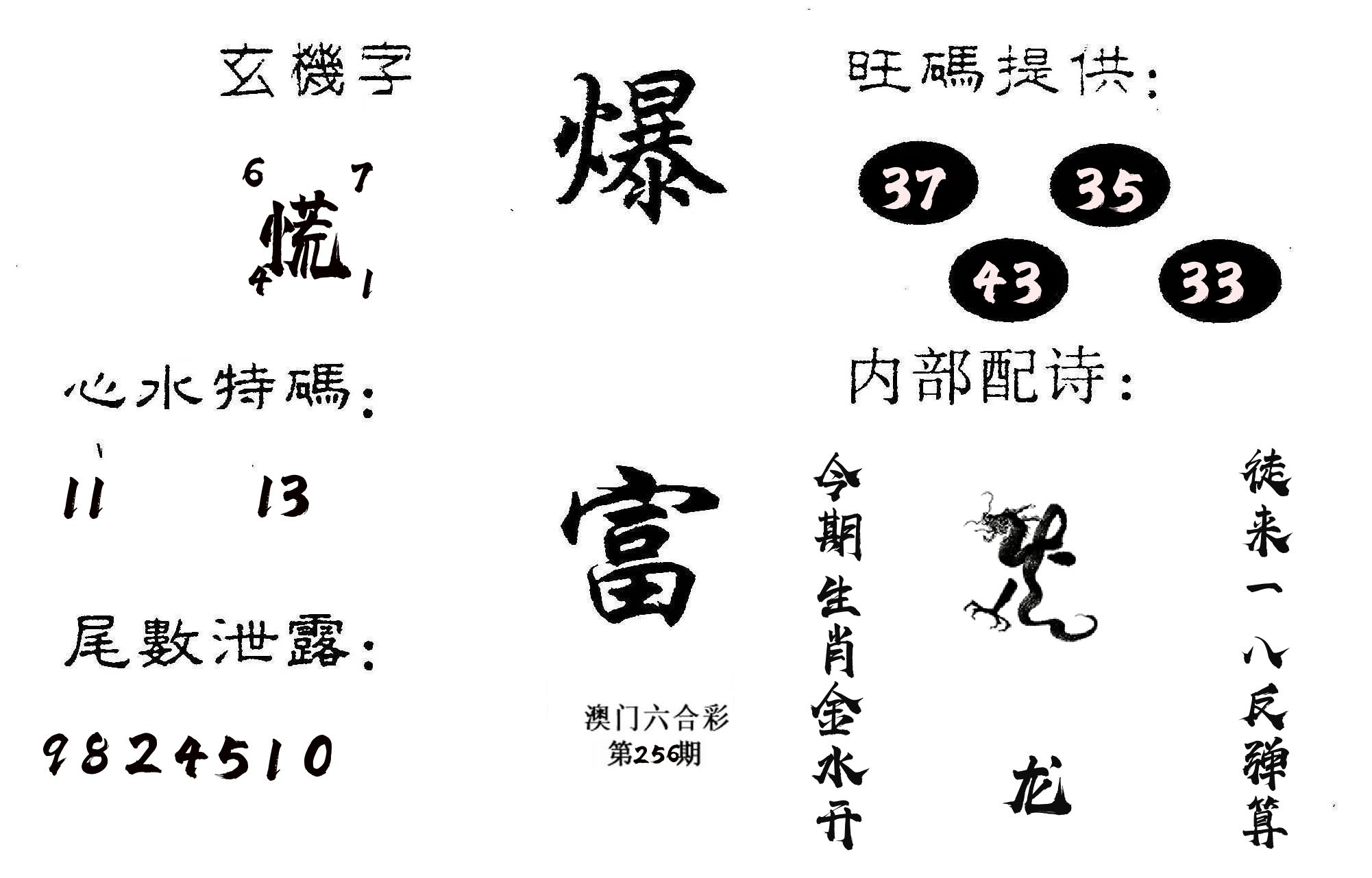 爆富 第256期