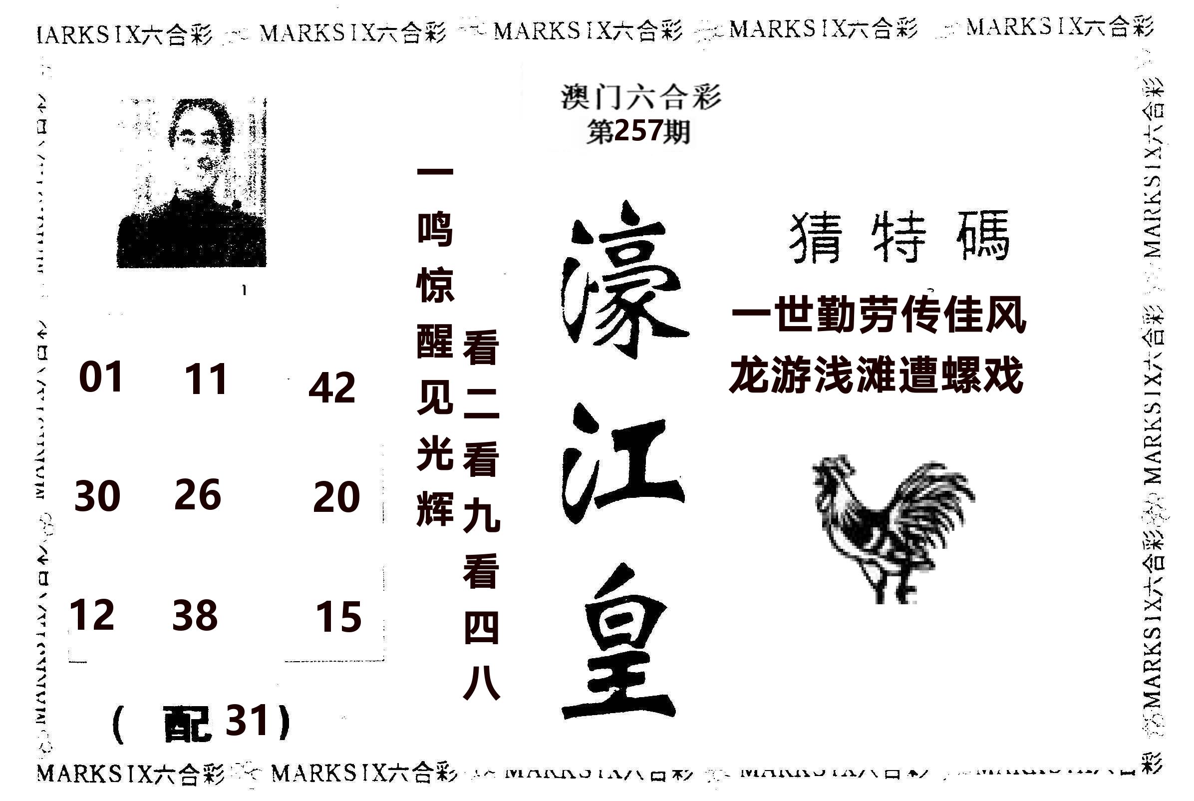 濠江皇 第257期