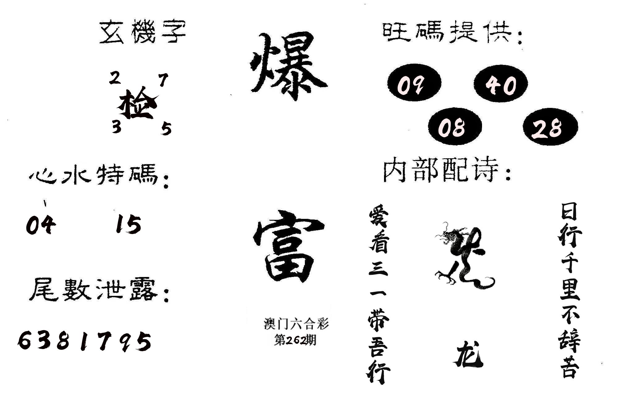 爆富 第262期