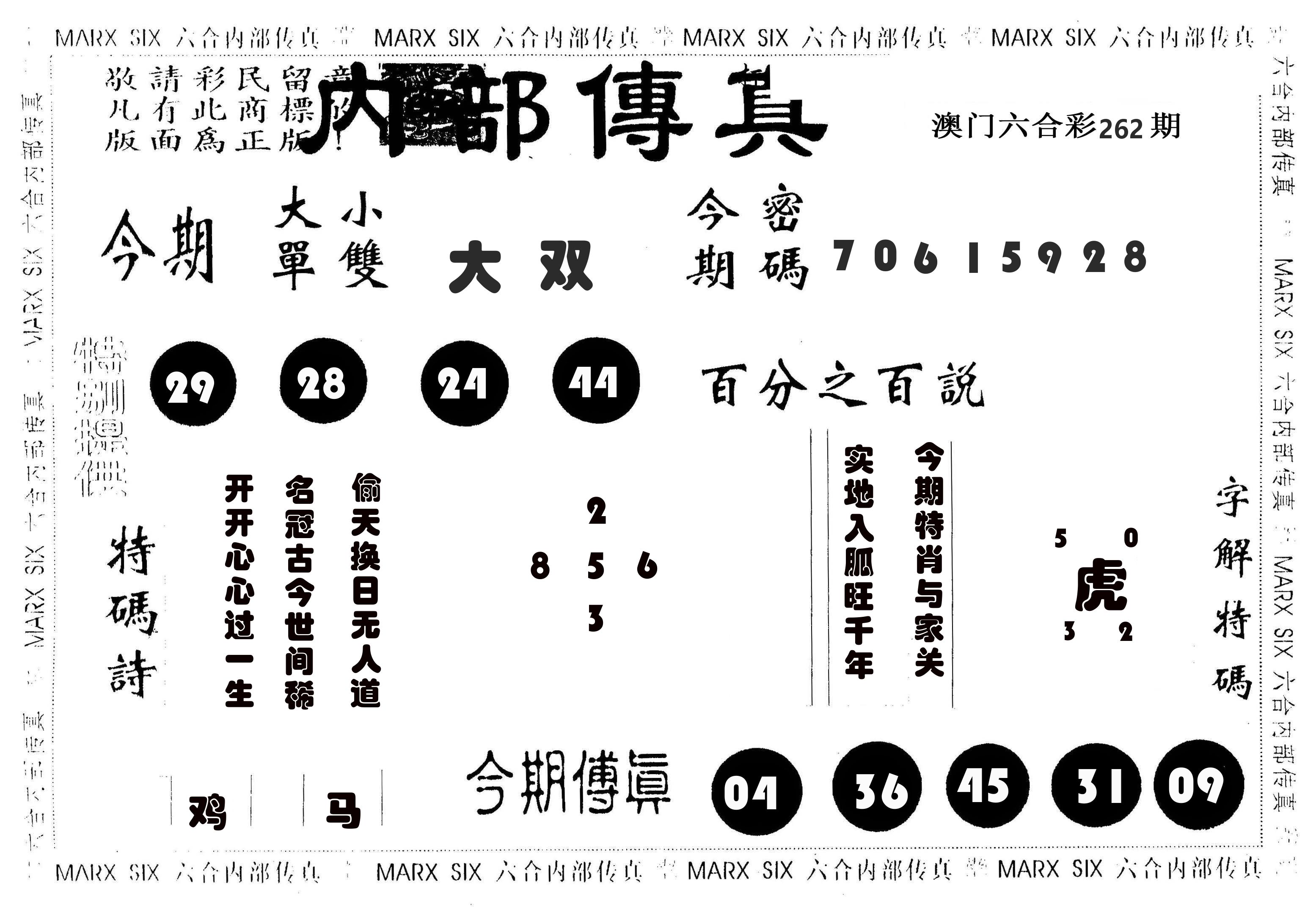内部传真 第262期