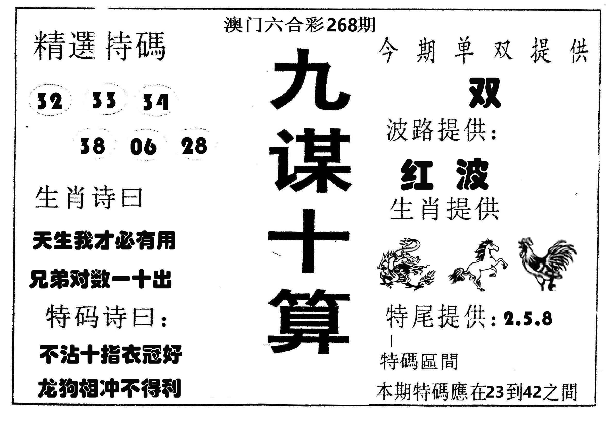 九谋十算 第268期