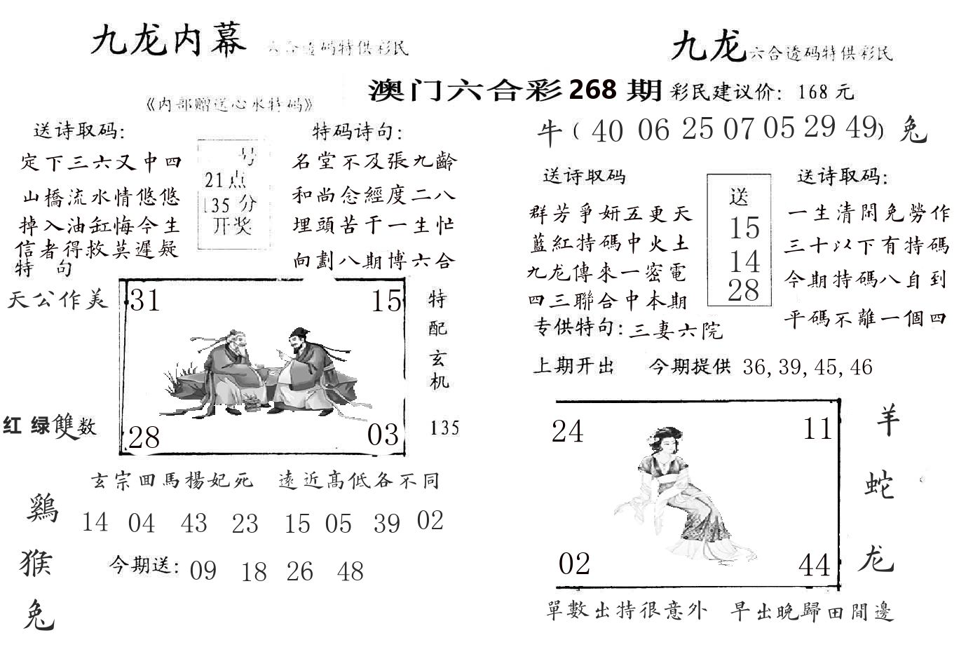 九龙内幕 第268期