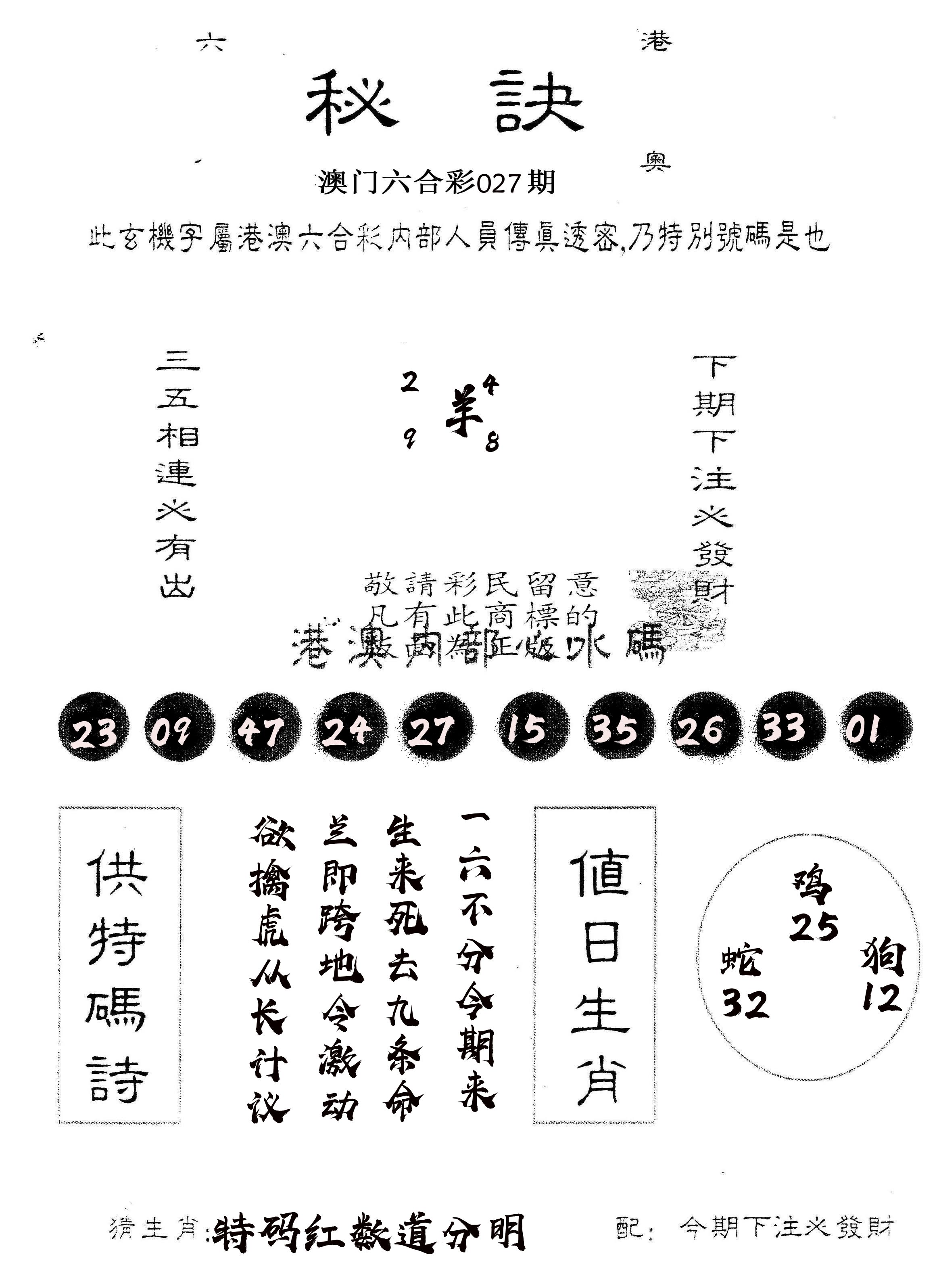 另版秘诀 第27期