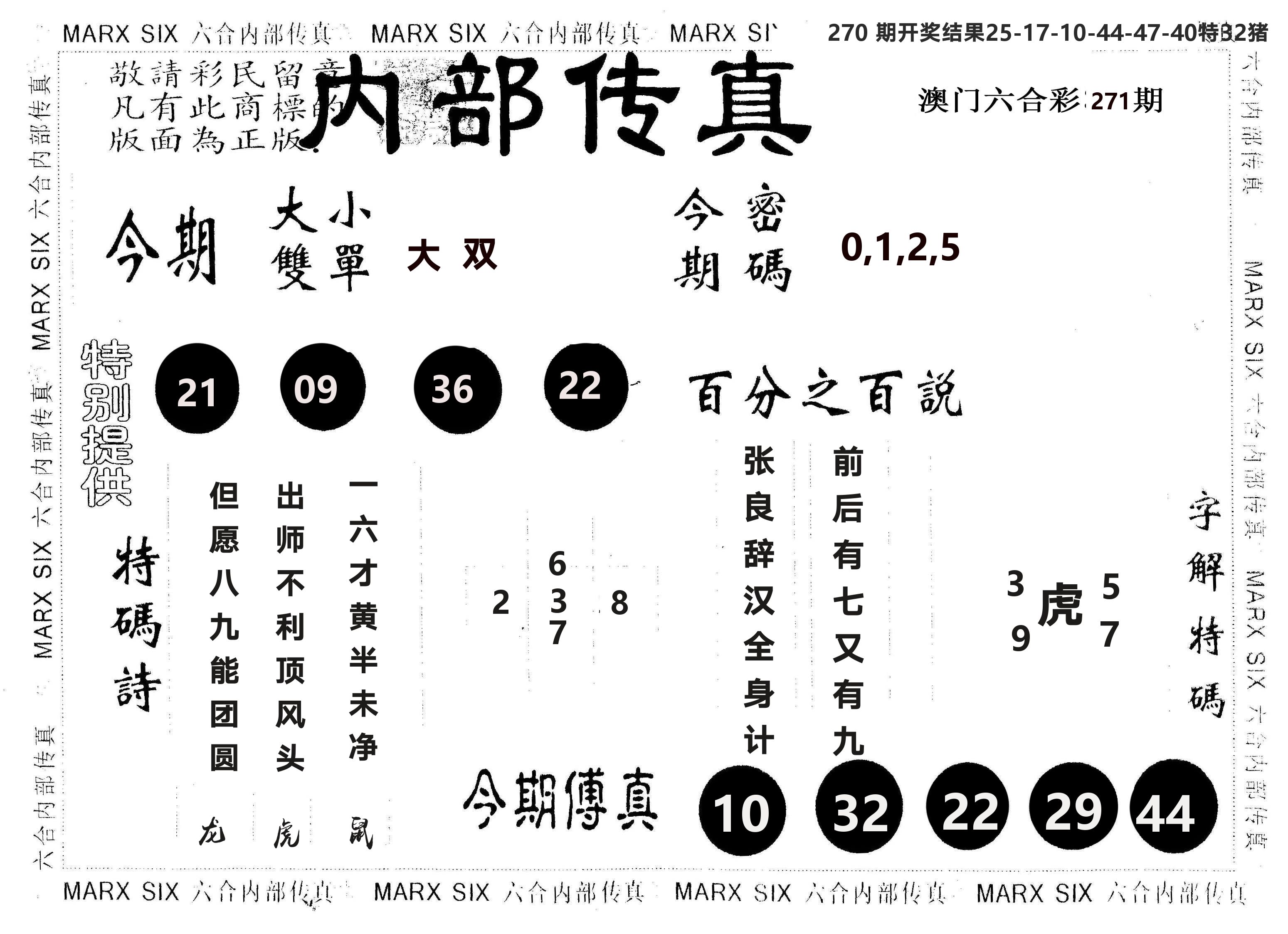 另版内部传真 第271期