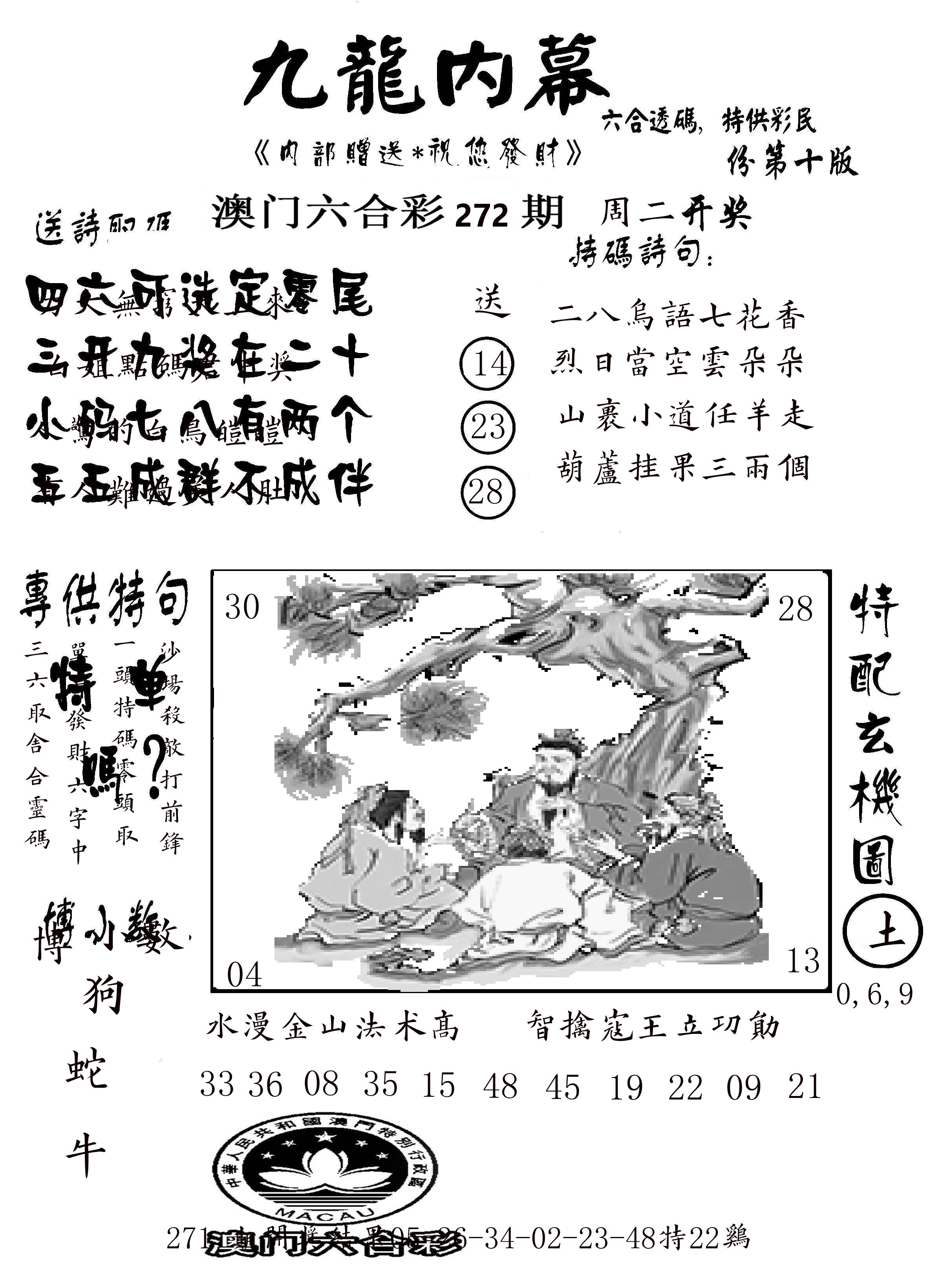 澳门传真2 第272期