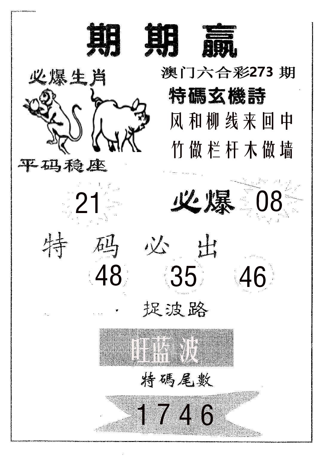 期期赢 第273期
